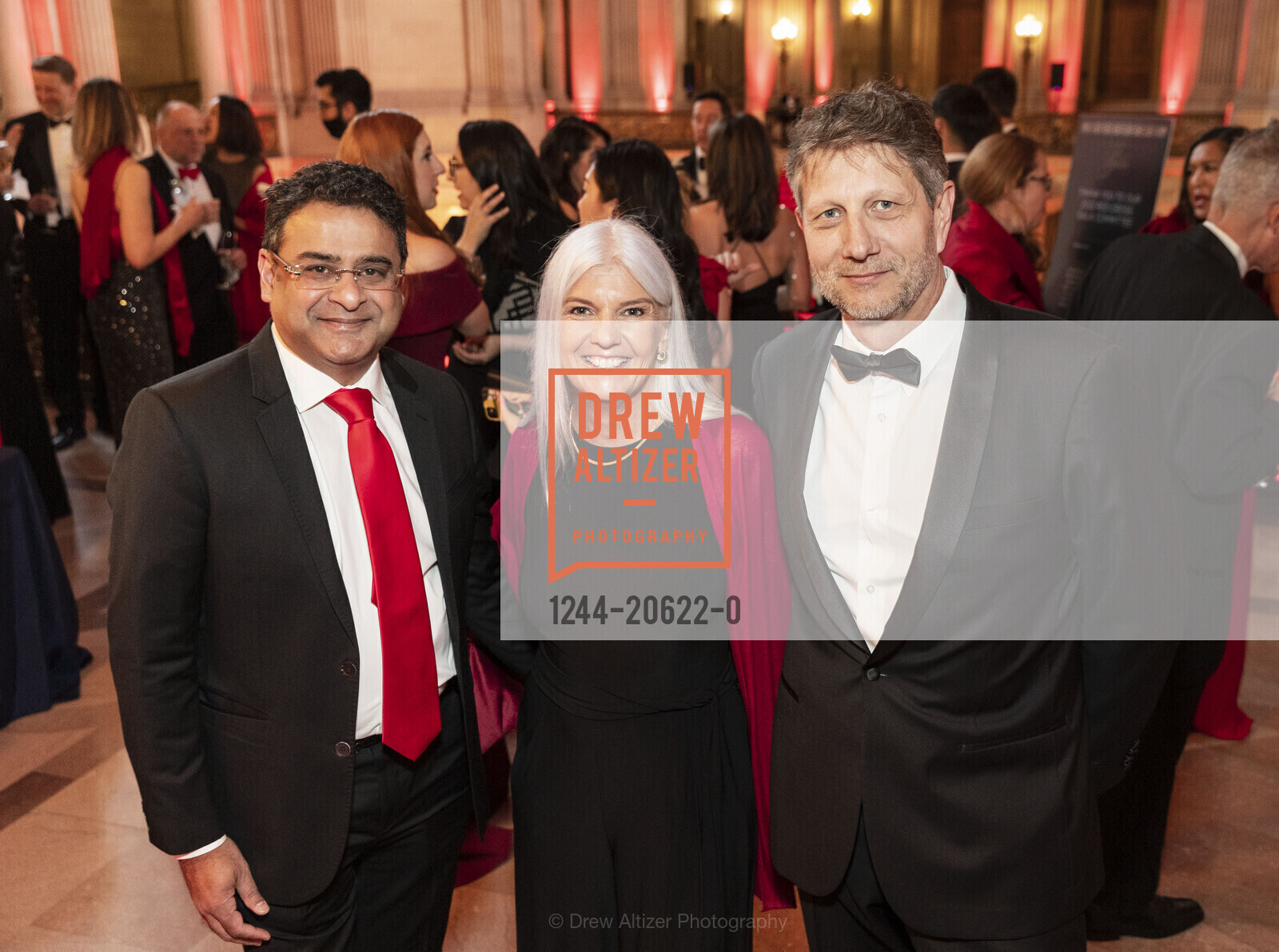 Amit Srivastava, Kirstan Loegering, Jean-Phillippe Prefot, Red Cross hosts Heroes Unmasqued 2022, SF City Hall. 1 Dr Carlton B Goodlett Pl, Photo #1244-20622-0 Amit Srivastava, Kirstan Loegering, Jean-Phillippe Prefot, Photo #1244-20622-0