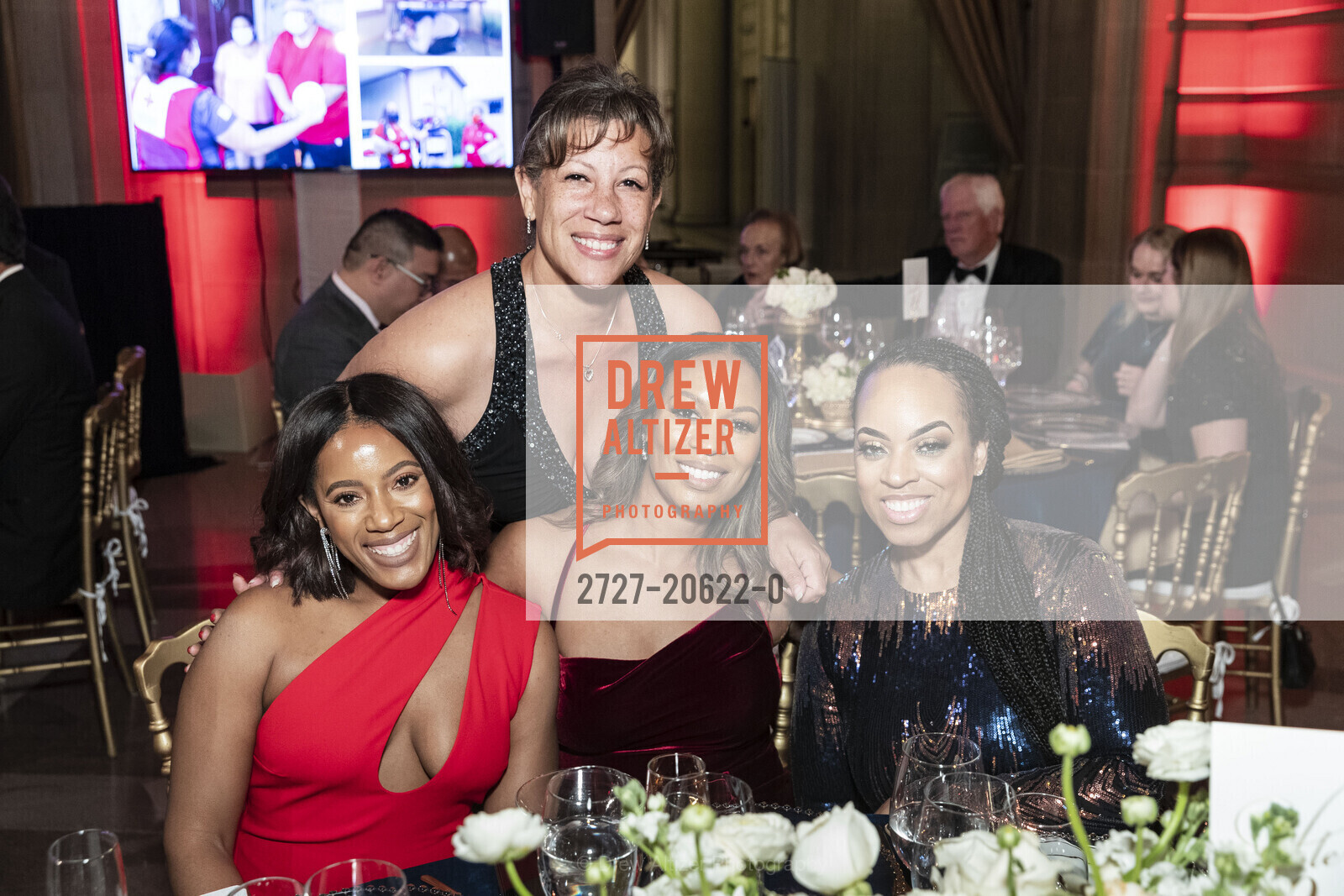 Misty Gaither, Lori Dunn-Guion, Nichole Jordan, Lauren Peebles, Red Cross hosts Heroes Unmasqued 2022, SF City Hall. 1 Dr Carlton B Goodlett Pl, Photo #2727-20622-0 Misty Gaither, Lori Dunn-Guion, Nichole Jordan, Lauren Peebles, Photo #2727-20622-0