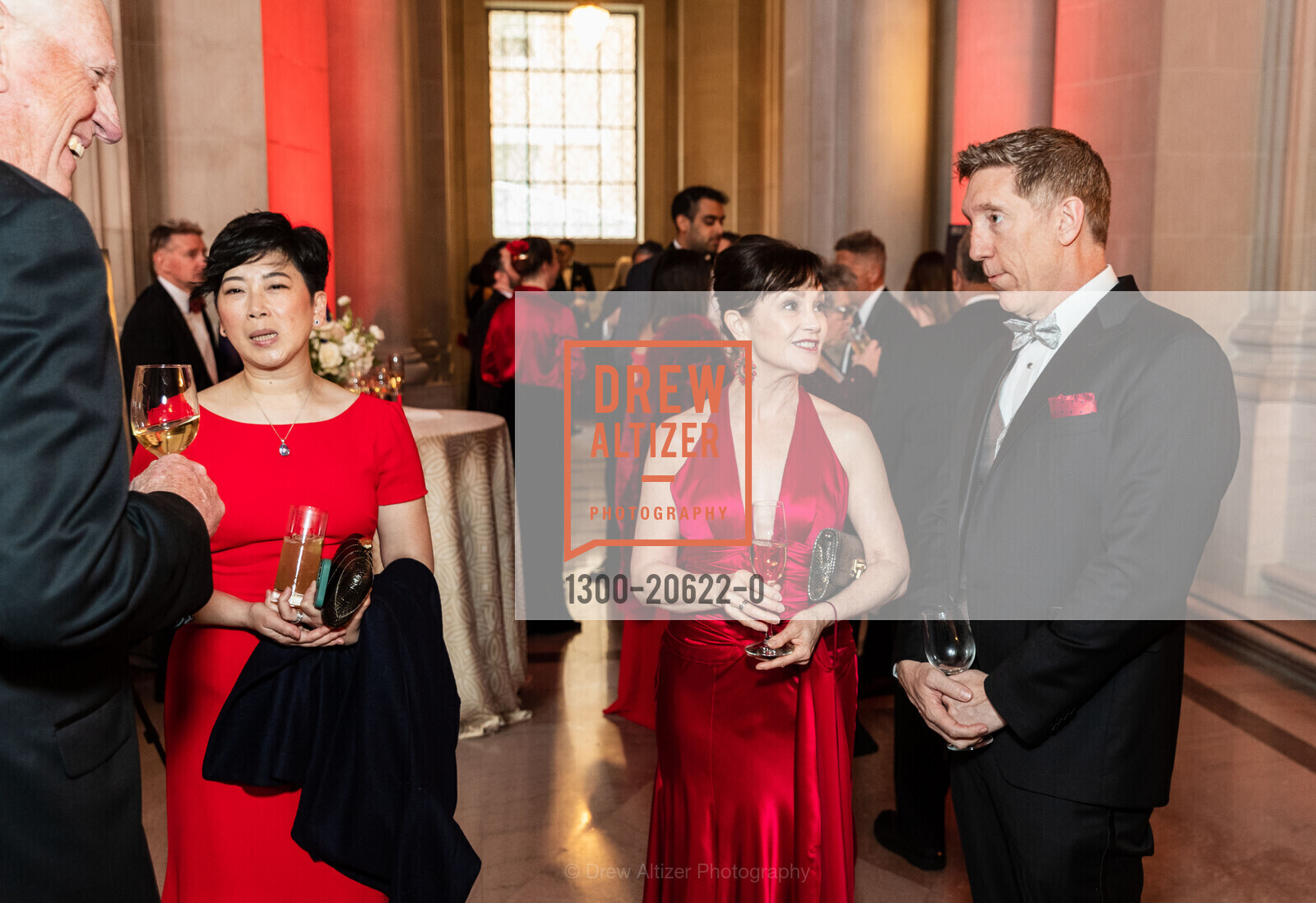 Zeien Cheung, V'Anne Singleton, Eric Woodward, Red Cross hosts Heroes Unmasqued 2022, SF City Hall. 1 Dr Carlton B Goodlett Pl, Photo #1300-20622-0 Zeien Cheung, V'Anne Singleton, Eric Woodward, Photo #1300-20622-0