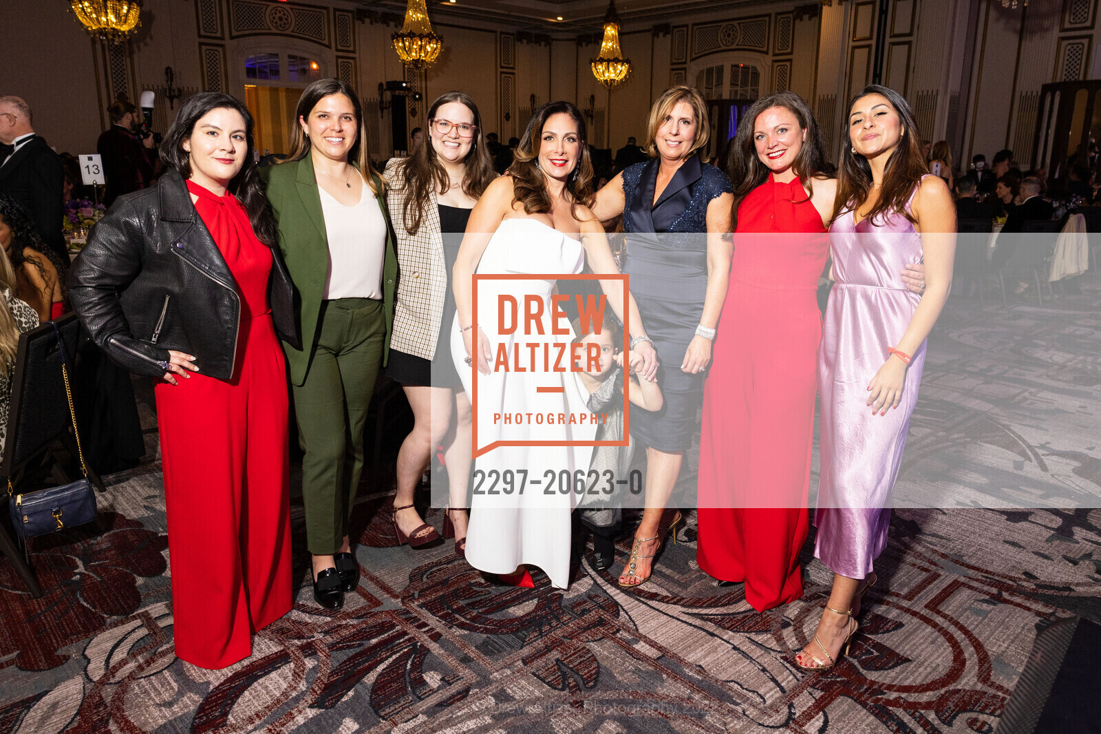 Alyssa Galarce, Lauren Feuerborn, Katie Scheibal, Stefanie Roumeliotes, Kristin Bertolina Faust, Maggie Rothschild, Diana Marin Melo, Dress for Success San Francisco's Casino Royale Gala, Palace Hotel. 2 New Montgomery St, March 18th, 2022, Photo #2297-20623-0 Alyssa Galarce, Lauren Feuerborn, Katie Scheibal, Stefanie Roumeliotes, Kristin Bertolina Faust, Maggie Rothschild, Diana Marin Melo, Photo #2297-20623-0