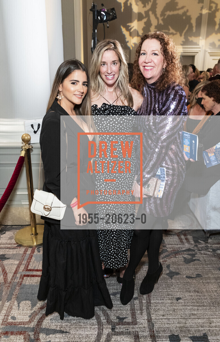 Sandra Larson, Allison Andrade, Carrie Davis, Dress for Success San Francisco's Casino Royale Gala, Palace Hotel. 2 New Montgomery St, March 18th, 2022, Photo #1955-20623-0 Sandra Larson, Allison Andrade, Carrie Davis, Photo #1955-20623-0