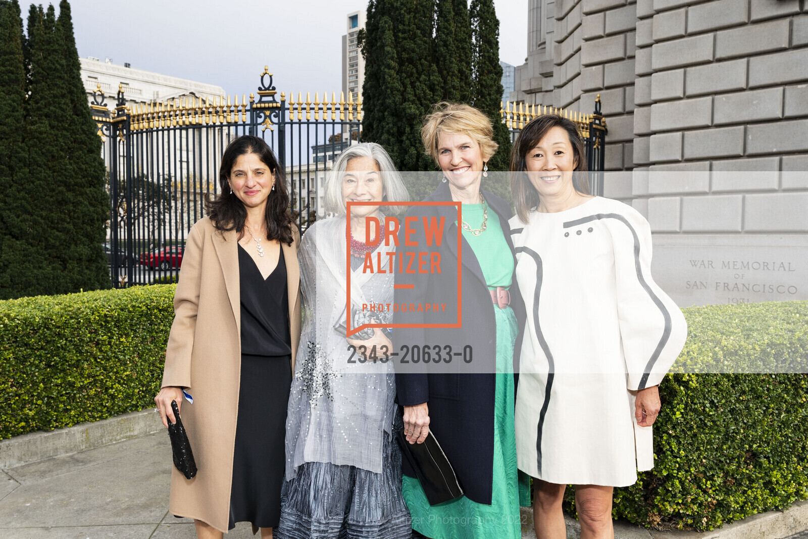 Mona Baroudi, Judy Flannery, Kate Duhamel, Lucia Choi-Dalton, San Francisco Ballet 2022 Season Gala, War Memorial Opera House. 301 Van Ness Ave, March 24th, 2022, Photo #2343-20633-0 Mona Baroudi, Judy Flannery, Kate Duhamel, Lucia Choi-Dalton, Photo #2343-20633-0