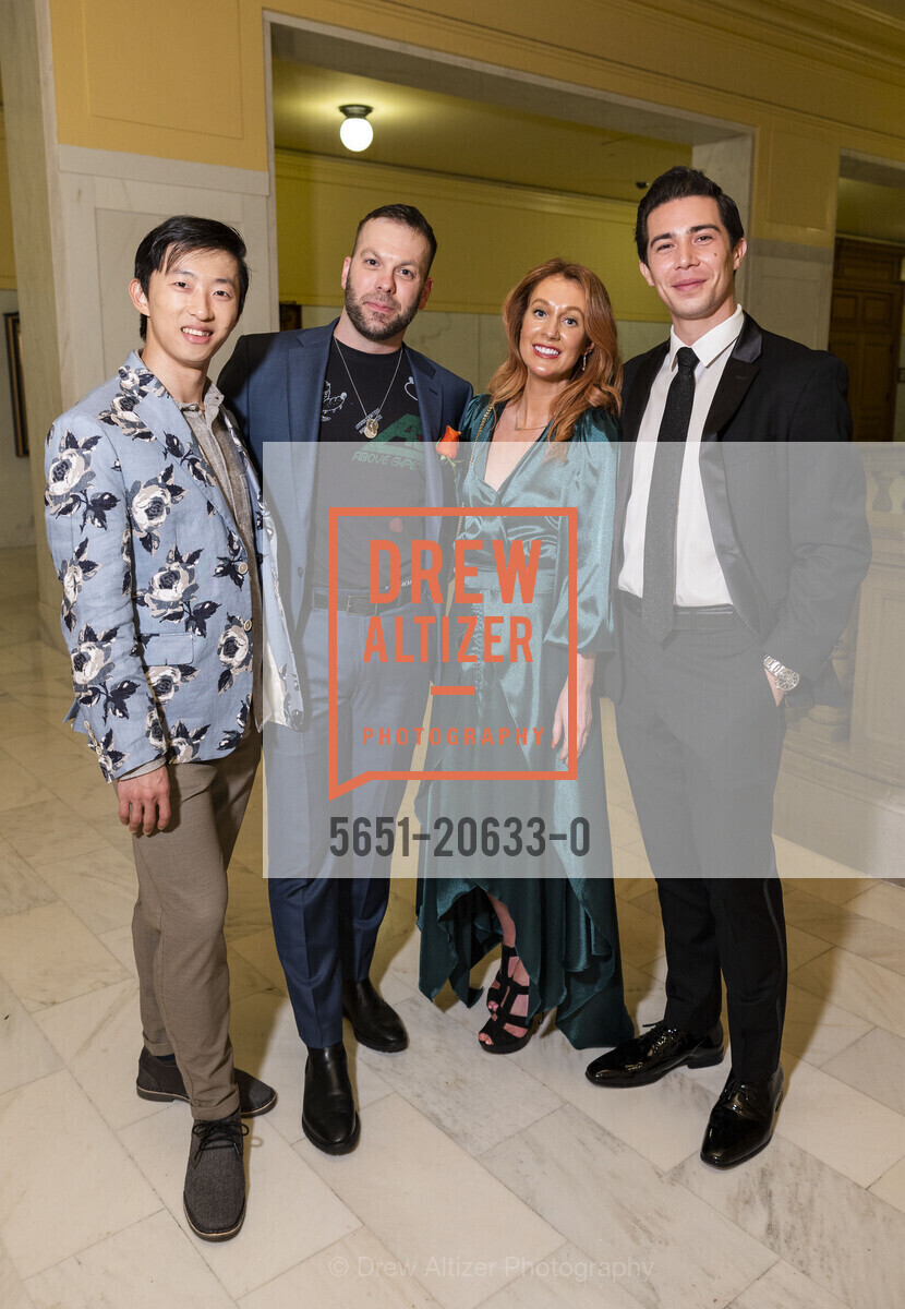 Wei Wong, Brian Williamson, Danielle Halstead, Steven Morse, San Francisco Ballet 2022 Season Gala, War Memorial Opera House. 301 Van Ness Ave, Photo #5651-20633-0 Wei Wong, Brian Williamson, Danielle Halstead, Steven Morse, Photo #5651-20633-0