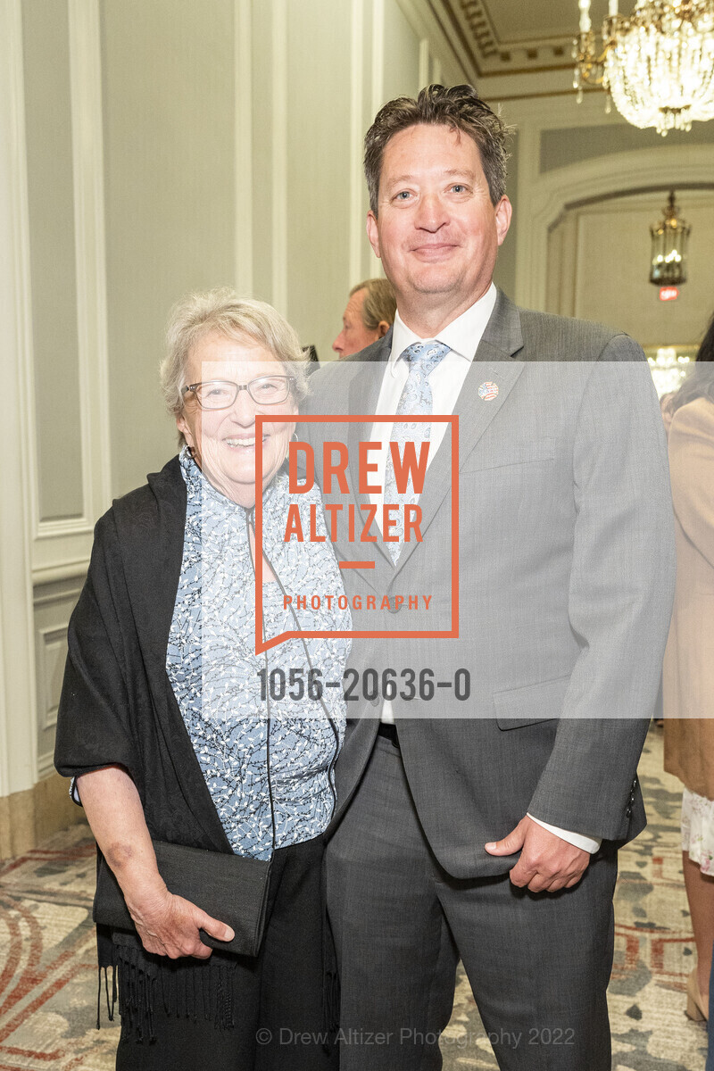 Barbara Maloney, Dan Maloney, SF Firefighter's Cancer Prevention Igniting Hope Gala 2022, Palace Hotel. 2 New Montgomery, March 26th, 2022, Photo #1056-20636-0 Barbara Maloney, Dan Maloney, Photo #1056-20636-0