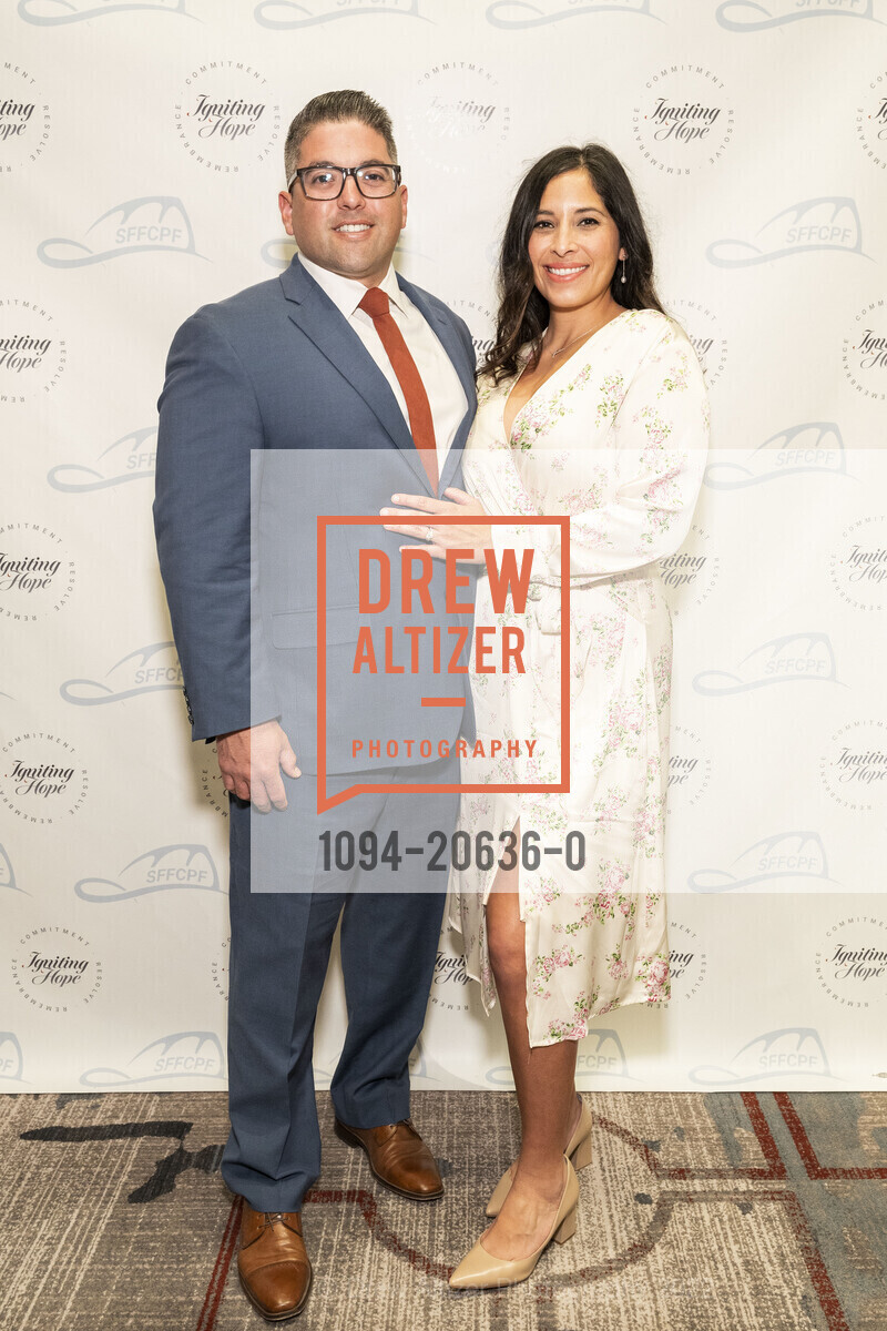 Stephen Cappa, Laura Cappa, SF Firefighter's Cancer Prevention Igniting Hope Gala 2022, Palace Hotel. 2 New Montgomery, March 26th, 2022, Photo #1094-20636-0 Stephen Cappa, Laura Cappa, Photo #1094-20636-0