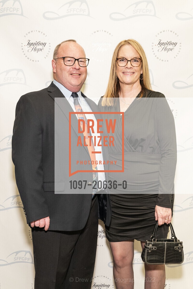Gerald Lyons, Jacqueline Lyons, SF Firefighter's Cancer Prevention Igniting Hope Gala 2022, Palace Hotel. 2 New Montgomery, March 26th, 2022, Photo #1097-20636-0 Gerald Lyons, Jacqueline Lyons, Photo #1097-20636-0