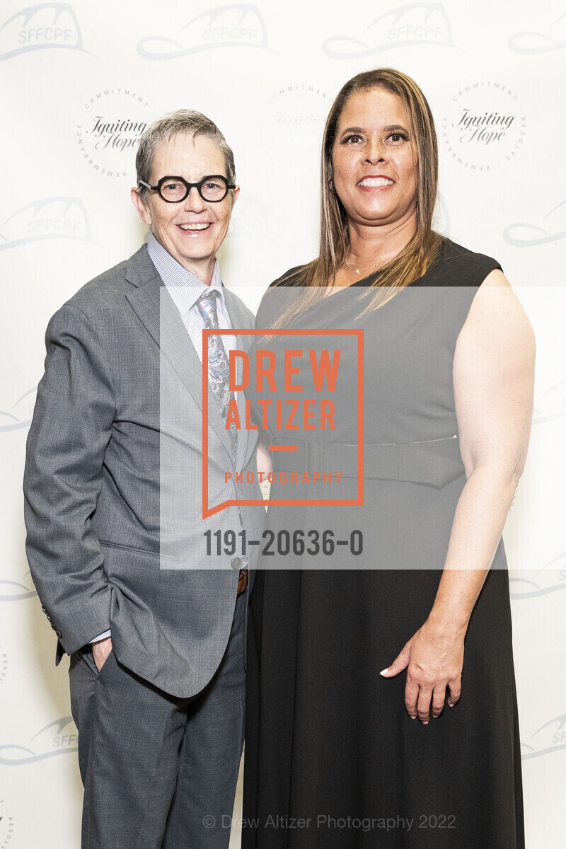 Jeanine Nicholson, Erica Brown, SF Firefighter's Cancer Prevention Igniting Hope Gala 2022, Palace Hotel. 2 New Montgomery, March 26th, 2022, Photo #1191-20636-0 Jeanine Nicholson, Erica Brown, Photo #1191-20636-0