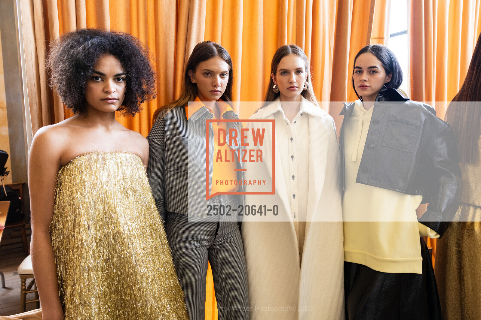 Bella Ibarra, Marina Greenwood, Claire Hart Eva Blacker, SF Ballet Fashion Show Featuring Maison Rabih Kayrouz, Saint Joseph's Arts Society. 1401 Howard St, March 30th, 2022, Photo #2502-20641-0 Bella Ibarra, Marina Greenwood, Claire Hart Eva Blacker, Photo #2502-20641-0