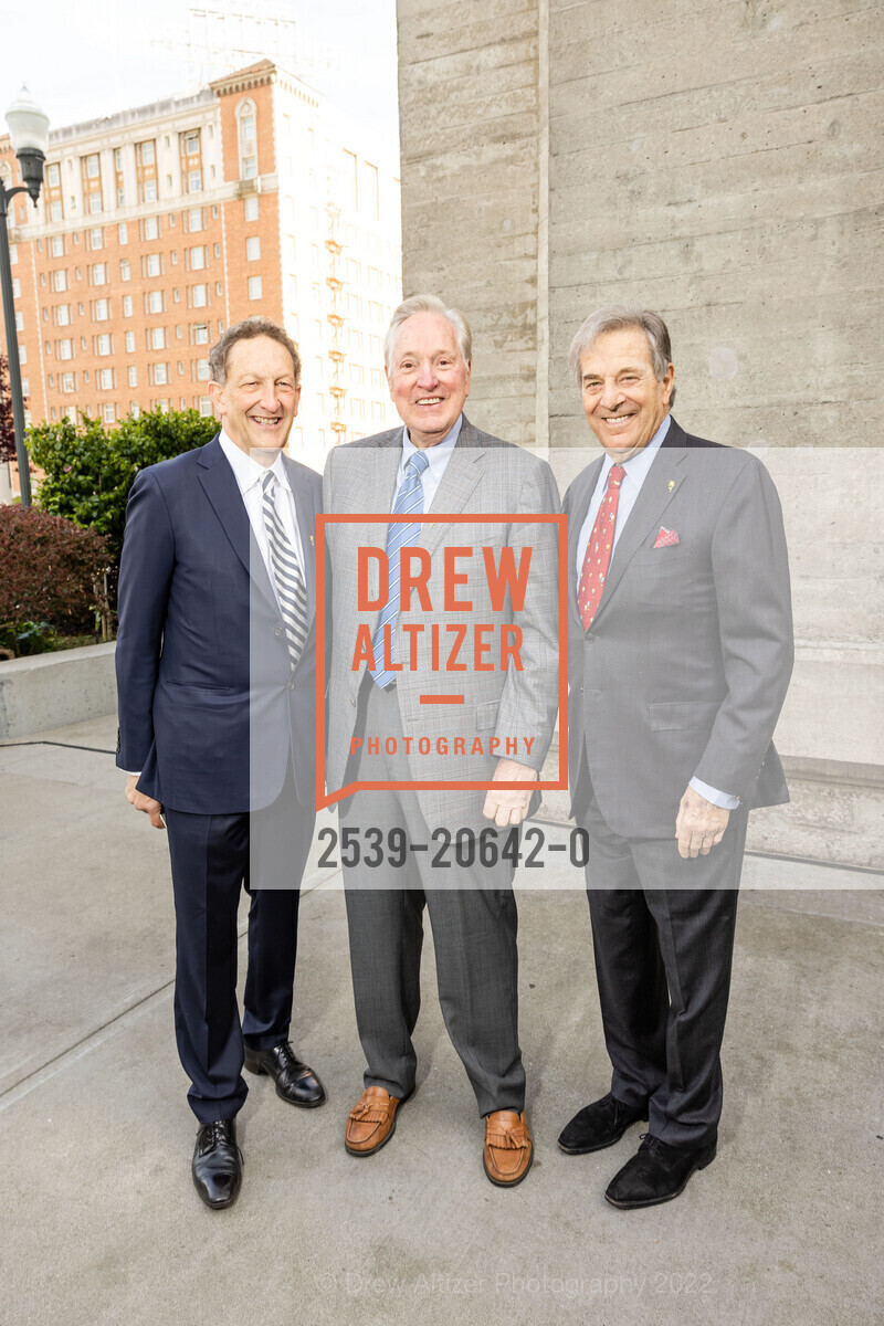 Larry Baer, Sam Smith, Paul Pelosi, Memorial for Charlotte Shultz, Grace Cathedral. 1100 California St, March 30th, 2022, Photo #2539-20642-0 Larry Baer, Sam Smith, Paul Pelosi, Photo #2539-20642-0