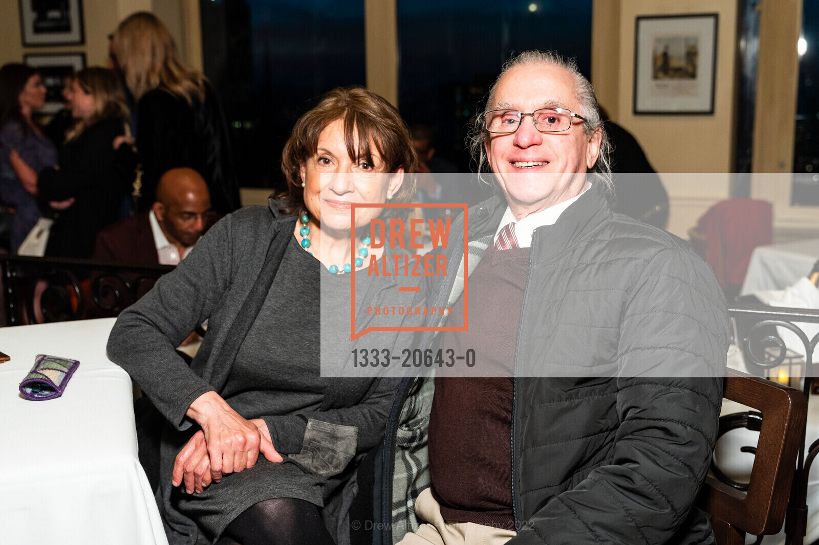 Monique Heller, David Heller, The City & County of SF presents Top of the 'Marc' Event, InterContinental Mark Hopkins San Francisco. 999 California St, March 30th, 2022, Photo #1333-20643-0 Monique Heller, David Heller, Photo #1333-20643-0