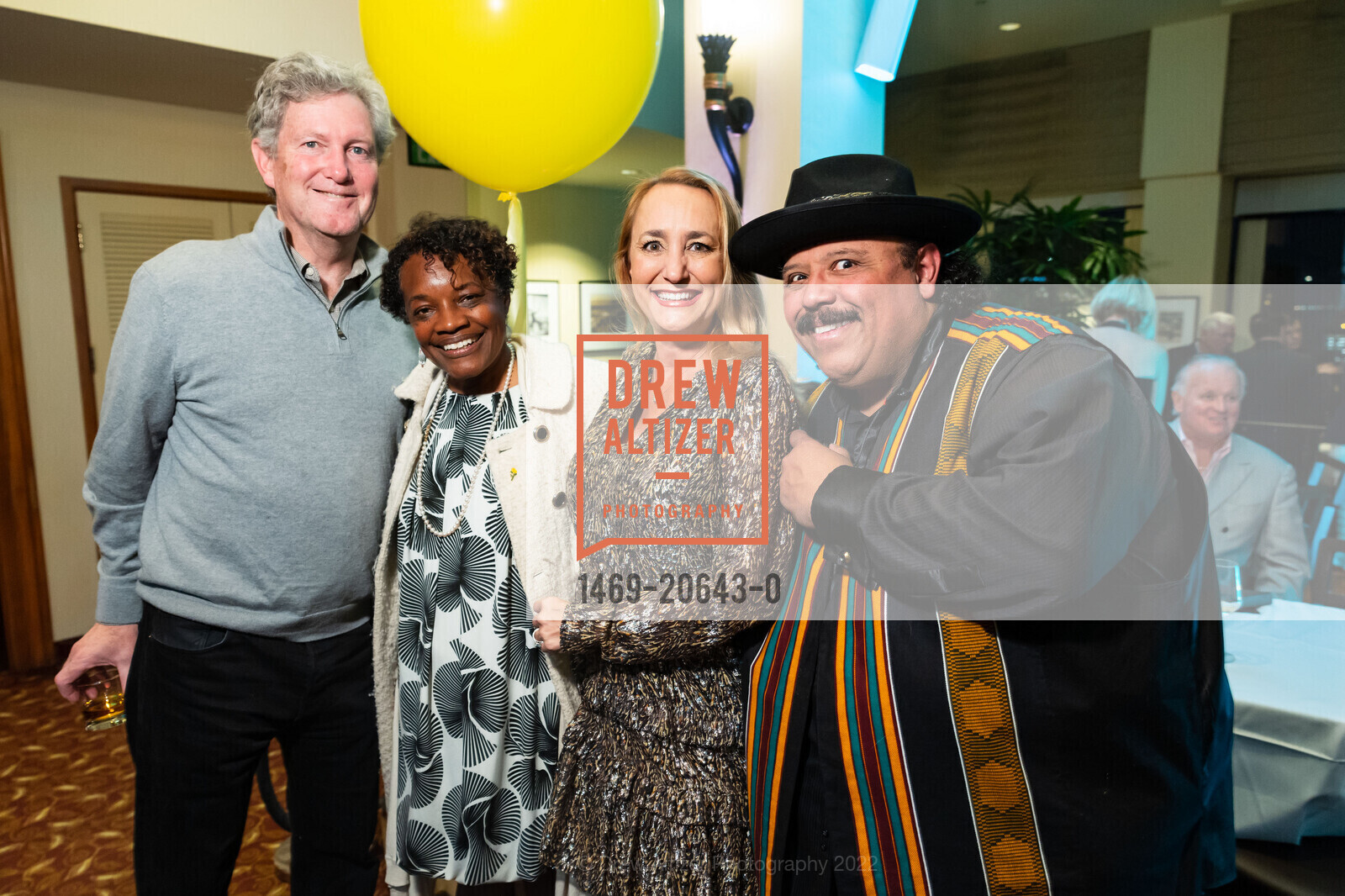Michael Casey, Susan Brown, Laura Rose, Carlos Reyes, The City & County of SF presents Top of the 'Marc' Event, InterContinental Mark Hopkins San Francisco. 999 California St, March 30th, 2022, Photo #1469-20643-0 Michael Casey, Susan Brown, Laura Rose, Carlos Reyes, Photo #1469-20643-0