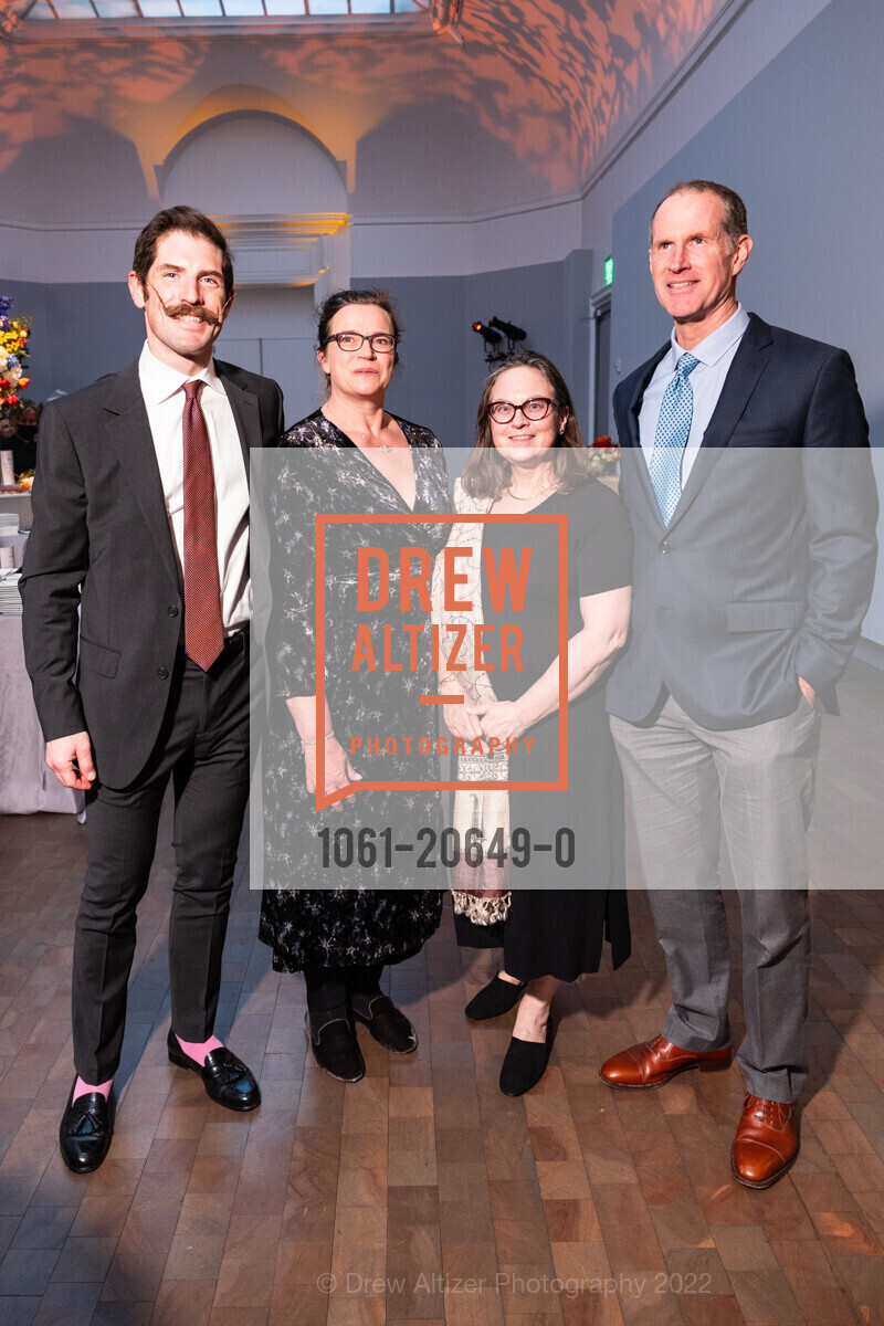 Tyler Lange, Rebecca Moyle, Cynthia Biasi, Mark Batchelder, Philharmonia Baroque Orchestra's 2022 Gala THIS IS RICHARD, War Memorial Veterans Building. 401 Van Ness Ave, April 4th, 2022, Photo #1061-20649-0 Tyler Lange, Rebecca Moyle, Cynthia Biasi, Mark Batchelder, Photo #1061-20649-0