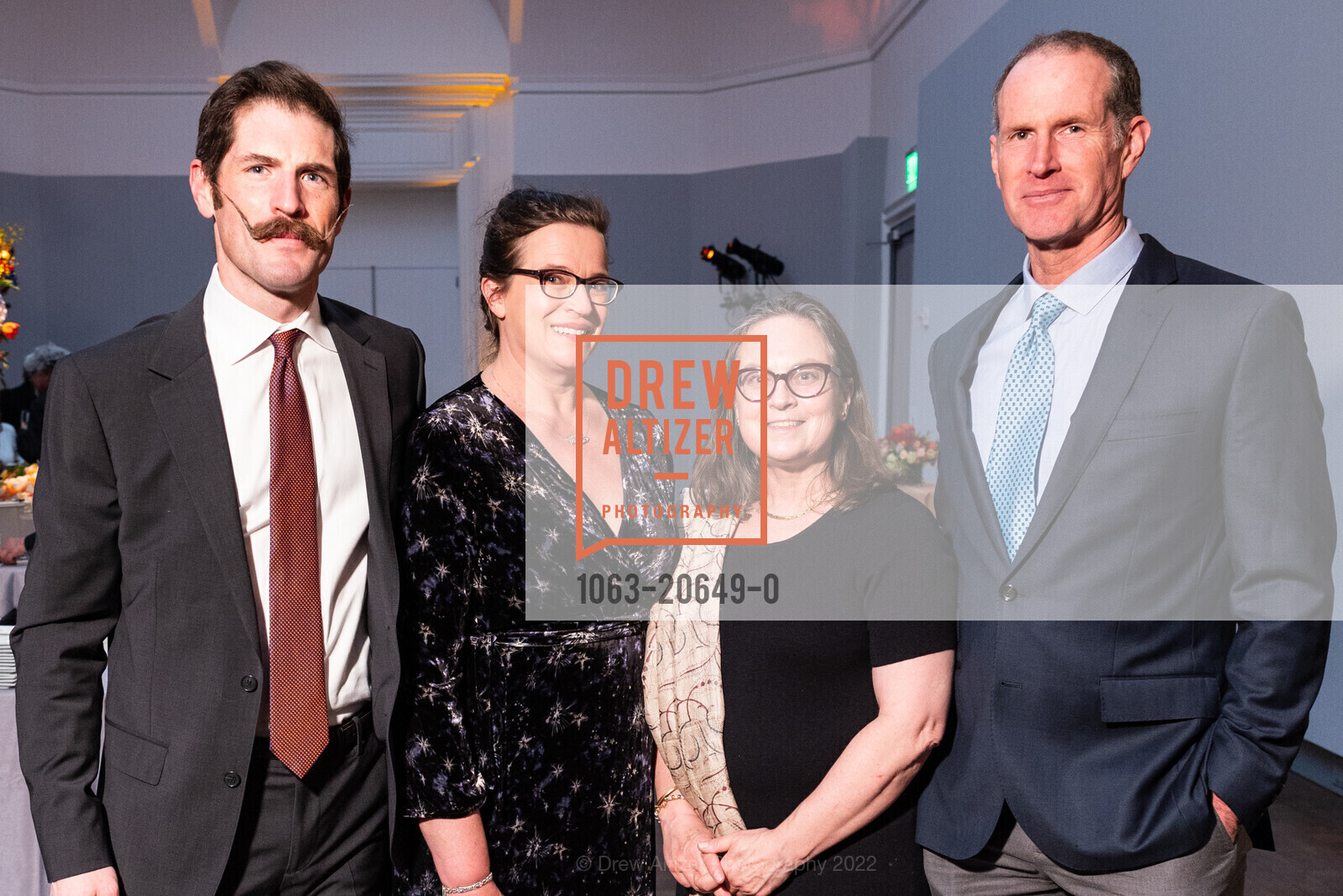 Tyler Lange, Rebecca Moyle, Cynthia Biasi, Mark Batchelder, Philharmonia Baroque Orchestra's 2022 Gala THIS IS RICHARD, War Memorial Veterans Building. 401 Van Ness Ave, April 4th, 2022, Photo #1063-20649-0 Tyler Lange, Rebecca Moyle, Cynthia Biasi, Mark Batchelder, Photo #1063-20649-0