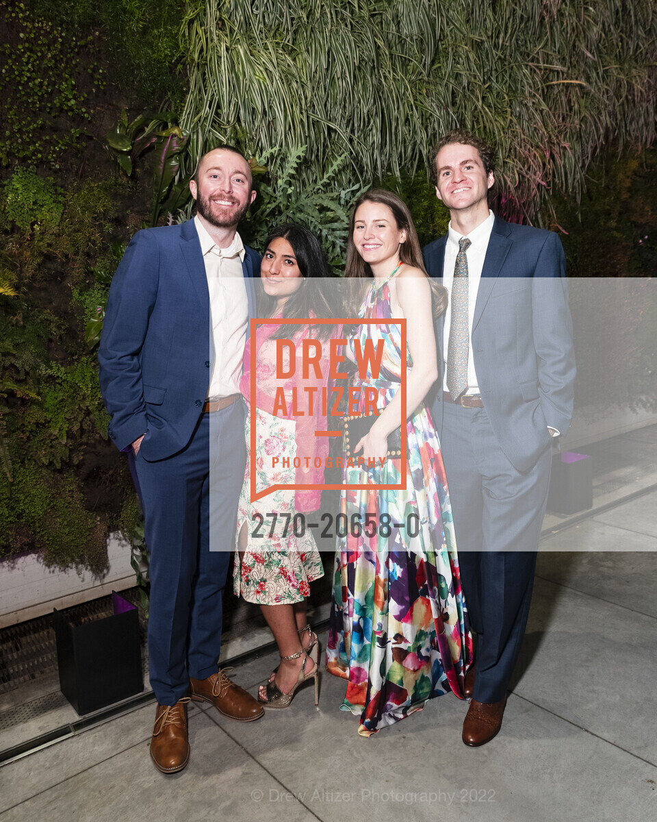 Jordan Austin, Jasmine Jurado, Grace Lloyd, Colum Coyne, SFMOMA Art Bash, SFMOMA. 151 3rd St, April 8th, 2022, Photo #2770-20658-0 Jordan Austin, Jasmine Jurado, Grace Lloyd, Colum Coyne, Photo #2770-20658-0