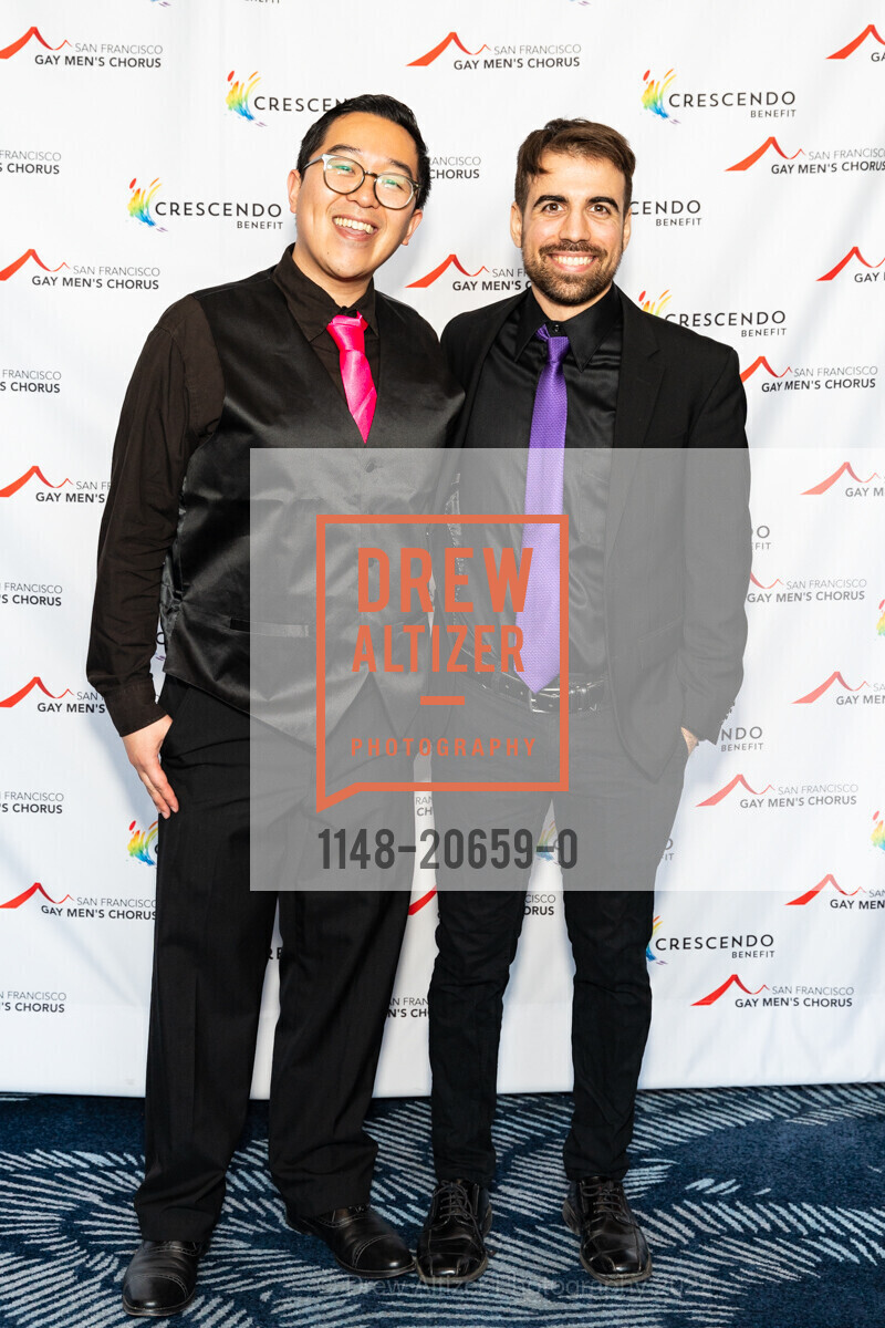 Andrew Kwan, David Kay, SF Gay Men's Chorus Crescendo Gala, Four Seasons Hotel San Francisco. 757 Market St, April 8th, 2022, Photo #1148-20659-0 Andrew Kwan, David Kay, Photo #1148-20659-0