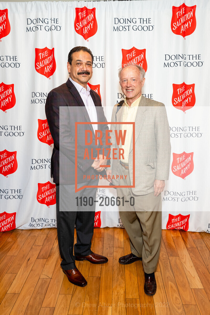 Rafael Zamora, Joseph Whitehouse, The Salvation Army Gala of Alameda County, Memorial Stadium, University Club - top floor of University of California Berkeley Stadium. 2227 Piedmont Ave, April 10th, 2022, Photo #1190-20661-0 Rafael Zamora, Joseph Whitehouse, Photo #1190-20661-0