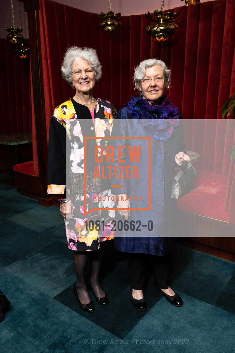 Sandra Besiere, Cathy Morland, FAMSF Guo Pei Exh Supporter Opening Lunch / Mister Jius, de Young. 50 Hiagewa Dr, April 12th, 2022, Photo #1081-20662-0 Sandra Besiere, Cathy Morland, Photo #1081-20662-0
