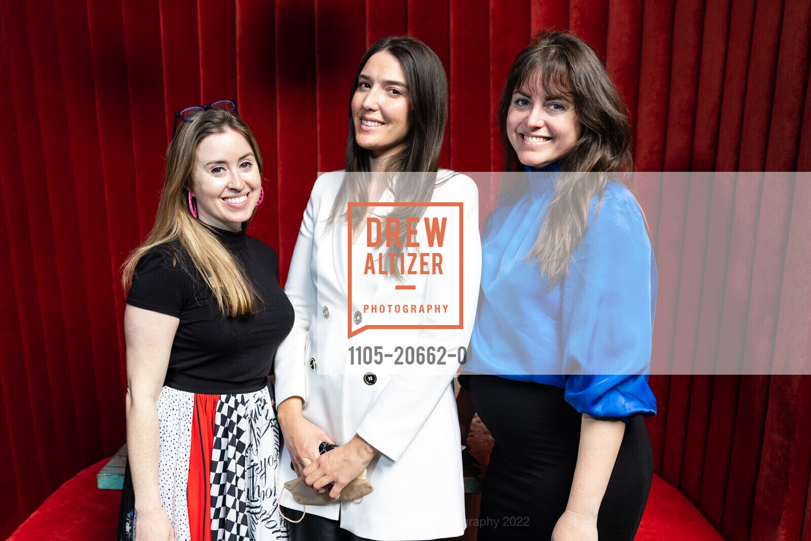 Claire Malloy, Andrea Zikich, Carrie Montgomery, FAMSF Guo Pei Exh Supporter Opening Lunch / Mister Jius, de Young. 50 Hiagewa Dr, April 12th, 2022, Photo #1105-20662-0 Claire Malloy, Andrea Zikich, Carrie Montgomery, Photo #1105-20662-0