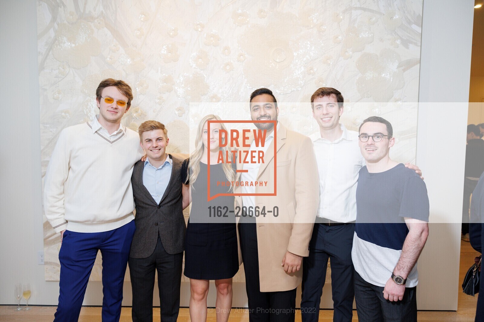 Mattis Ozlos, Mitch O'Brien, Courtney Munley, Neil Advani, Kenan Sagouspe, KACE. Premiere Exhibition at Gallery 181, Gallery 181. 181 Fremont St, April 7th, 2022, Photo #1162-20664-0 Mattis Ozlos, Mitch O'Brien, Courtney Munley, Neil Advani, Kenan Sagouspe, Photo #1162-20664-0