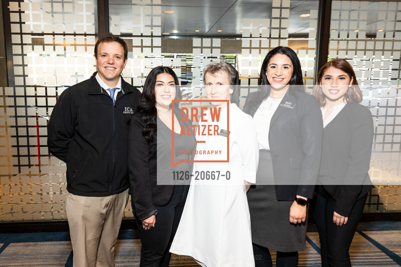 Michael Cecchin, Jasmine Lobato, Sister Lily Fitzpatrick, Erica Rangel, Melanie Solano, Photo #1126-20667-0