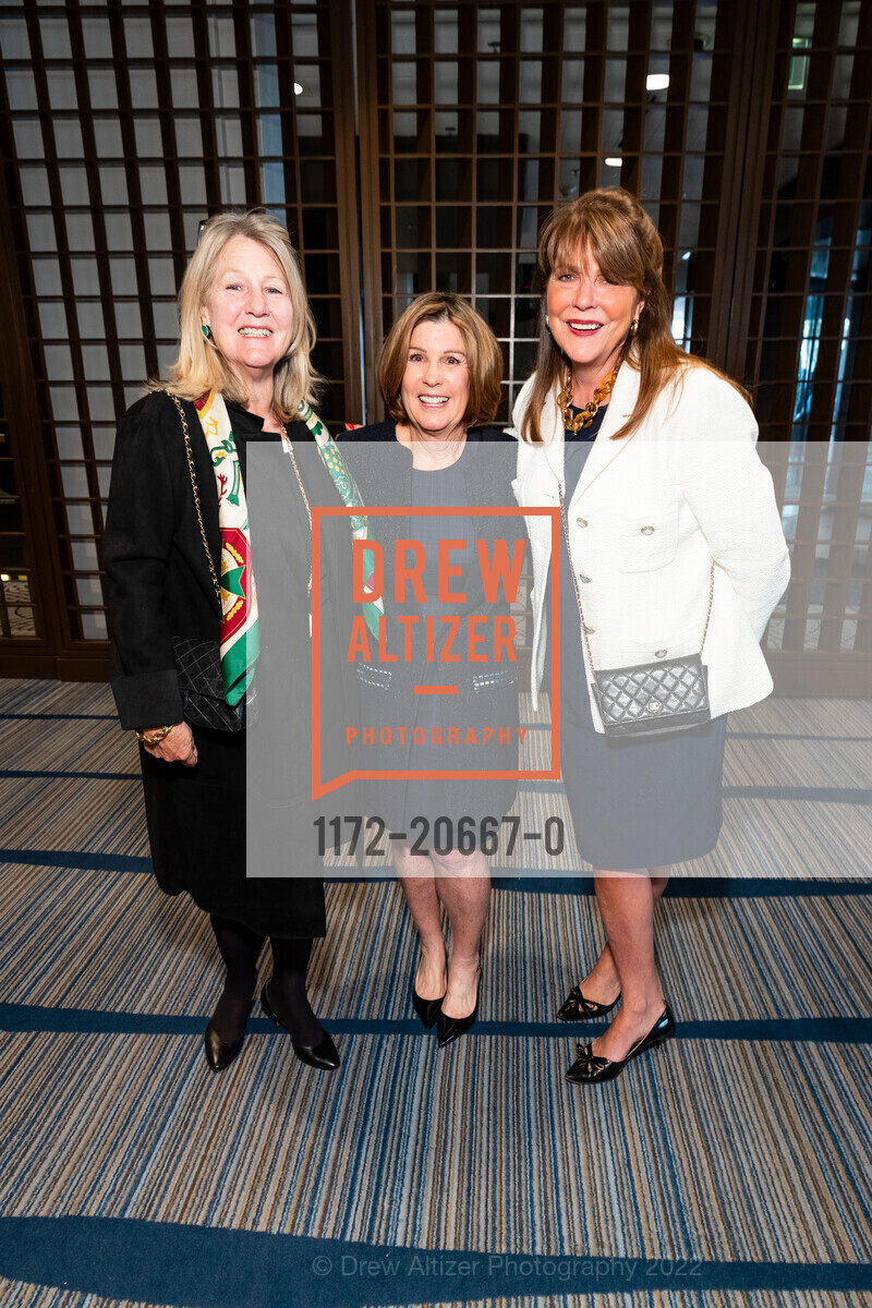 Liz Vaughan, Mary Lawson, Debbie Romaine, ICA Cristo Rey Academy Annual Business Lunch, Hyatt Regency San Francisco. 5 Embarcadero Ctr, April 13th, 2022, Photo #1172-20667-0 Liz Vaughan, Mary Lawson, Debbie Romaine, Photo #1172-20667-0