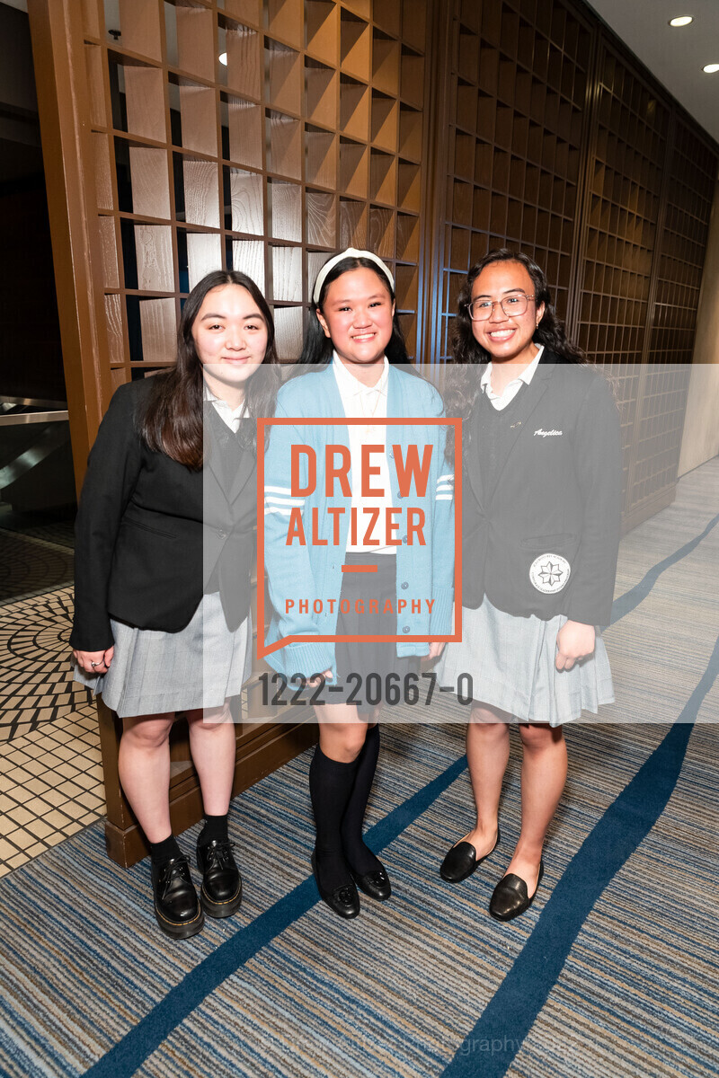 Gabrielle Ponciano, Jasmine de Vera, Angelica Aquino, ICA Cristo Rey Academy Annual Business Lunch, Hyatt Regency San Francisco. 5 Embarcadero Ctr, April 13th, 2022, Photo #1222-20667-0 Gabrielle Ponciano, Jasmine de Vera, Angelica Aquino, Photo #1222-20667-0
