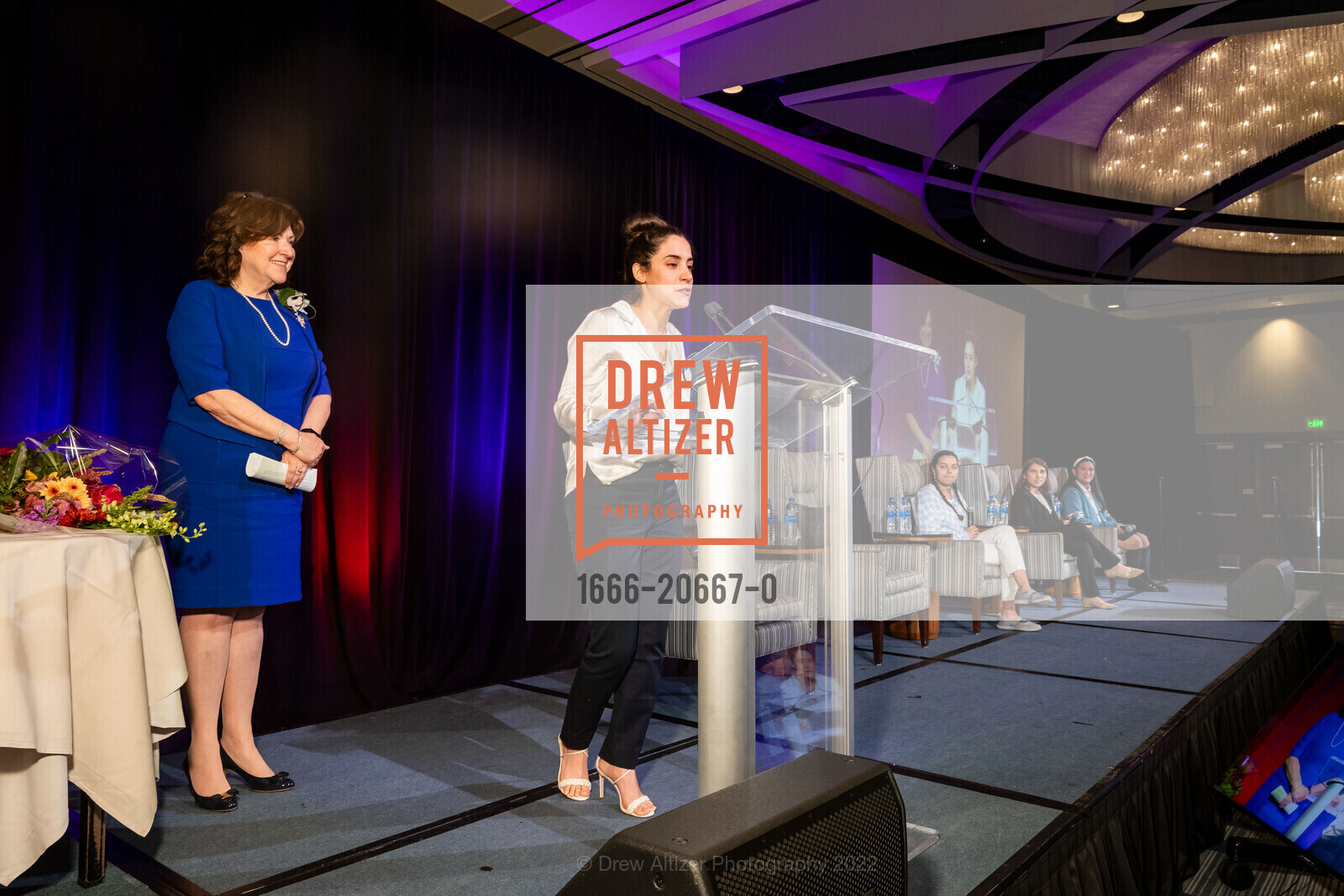 Mary Duggan, Lissette Feliciano, ICA Cristo Rey Academy Annual Business Lunch, Hyatt Regency San Francisco. 5 Embarcadero Ctr, April 13th, 2022, Photo #1666-20667-0 Mary Duggan, Lissette Feliciano, Photo #1666-20667-0