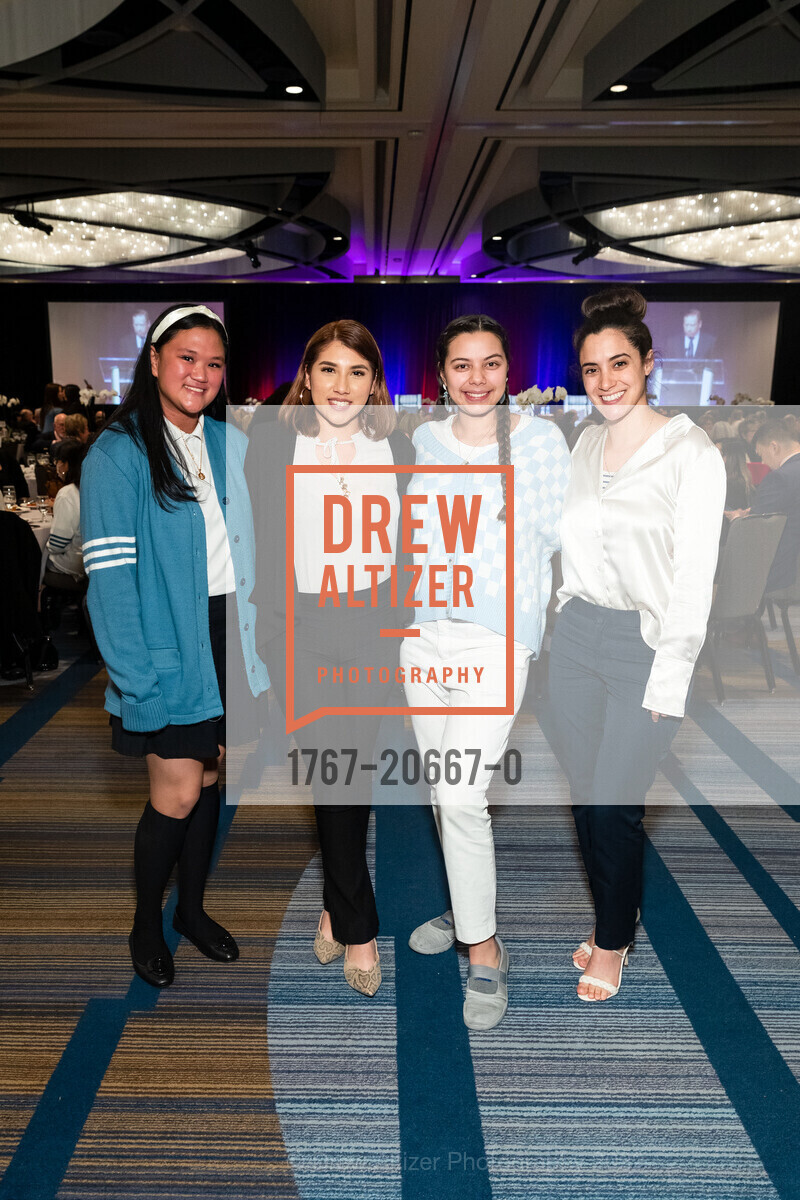 Jasmine de Vera, Melanie Solano, Nataly Coreas, Lissette Feliciano, ICA Cristo Rey Academy Annual Business Lunch, Hyatt Regency San Francisco. 5 Embarcadero Ctr, April 13th, 2022, Photo #1767-20667-0 Jasmine de Vera, Melanie Solano, Nataly Coreas, Lissette Feliciano, Photo #1767-20667-0