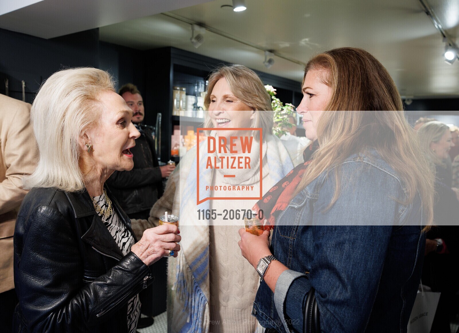 Leslie de Bretteville, Tina Frank, Marisa McCarthey, Hudson Grace Hosts Book Signing for INVENTING THE CALIFORNIA LOOK By Fred Lyon and Philip E Meza, Hudson Grace. 3350 Sacramento St, San Francisco, CA 94118, April 12th, 2022, Photo #1165-20670-0 Leslie de Bretteville, Tina Frank, Marisa McCarthey, Photo #1165-20670-0