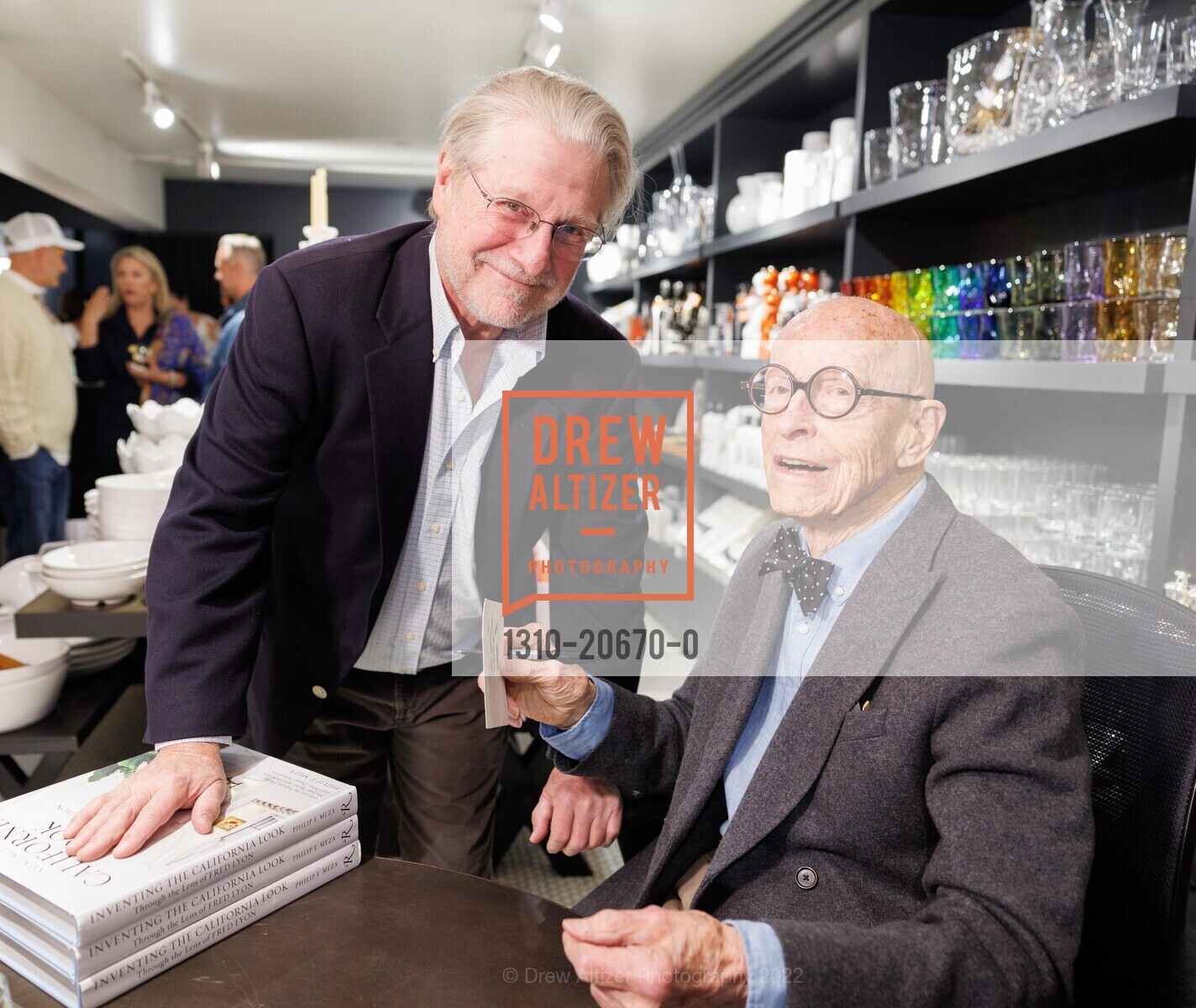 Fred Lyon, Hudson Grace Hosts Book Signing for INVENTING THE CALIFORNIA LOOK By Fred Lyon and Philip E Meza, Hudson Grace. 3350 Sacramento St, San Francisco, CA 94118, April 12th, 2022, Photo #1310-20670-0 Fred Lyon, Photo #1310-20670-0