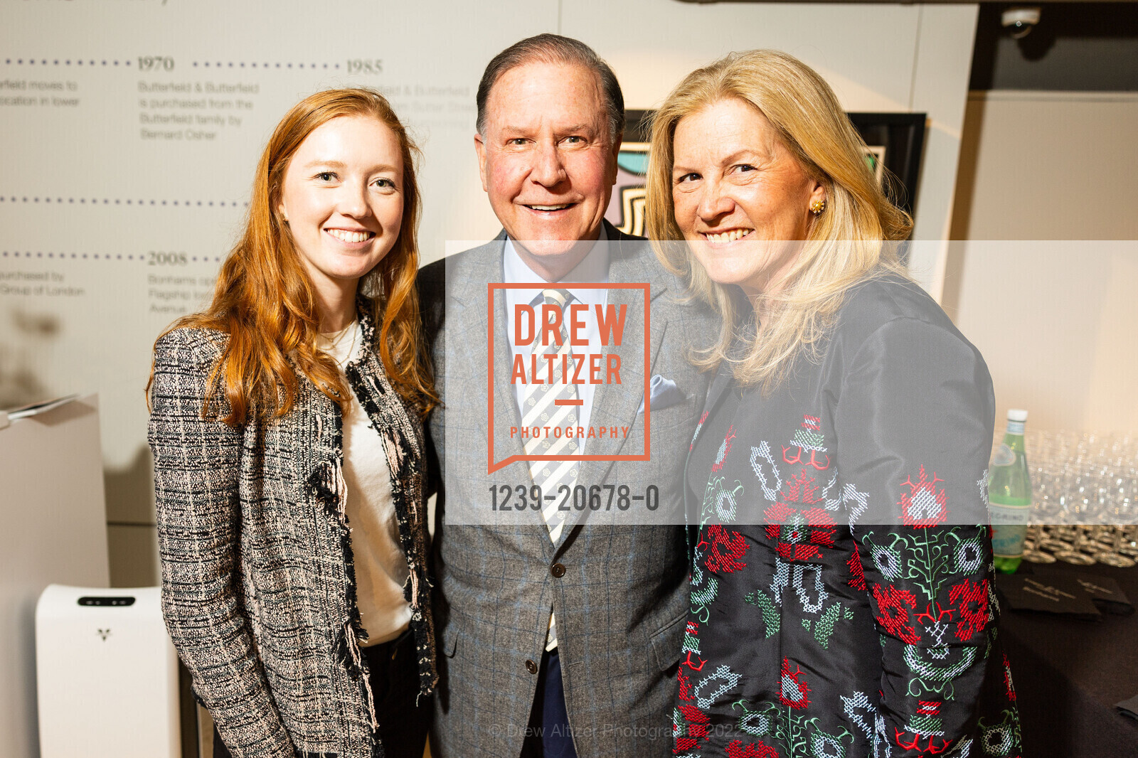 Mackenzie Erdman, John Grotts, Jacqueline Erdman, A Preview of Jewelry from The Collection of George and Charlotte Shultz, 601 California Street. 601 California Street, April 19th, 2022, Photo #1239-20678-0 Mackenzie Erdman, John Grotts, Jacqueline Erdman, Photo #1239-20678-0