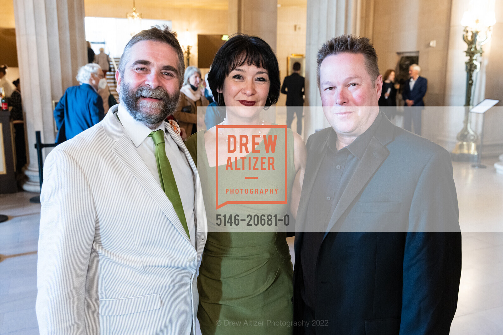 Stanton Welch, Virginia Long, Mikko Nissinen, SF Ballet Celebration of Helgi Tomasson, San Francisco War Memorial and Performing Arts Center. 301 Van Ness Ave San Francisco, April 24th, 2022, Photo #5146-20681-0 Stanton Welch, Virginia Long, Mikko Nissinen, Photo #5146-20681-0