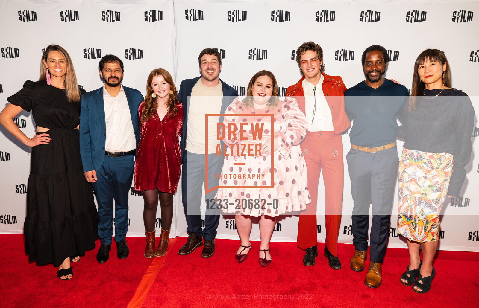 Jessica Fairbanks, Shrihari Sathe, Quinn McColgan, Jamie Sisley, Chrissy Metz, Fin Argus, Albert Jones, Anne Lai, SFFILM: STAY AWAKE Red Carpet at 2022 Film Festival Opening Night, San Francisco, April 21st, 2022, Photo #1233-20682-0 Jessica Fairbanks, Shrihari Sathe, Quinn McColgan, Jamie Sisley, Chrissy Metz, Fin Argus, Albert Jones, Anne Lai, Photo #1233-20682-0