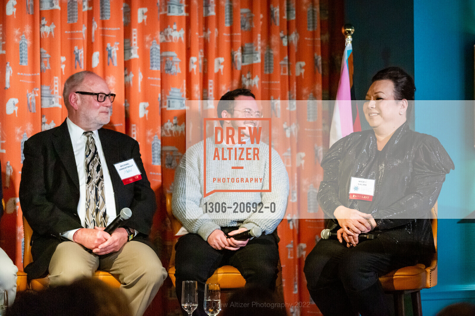 Michael Armentrout, JM Jaffe, Nicky Calma, Saint Francis Hospital's GENDER CARE SF, The Battery SF. 717 Battery St, April 29th, 2022, Photo #1306-20692-0 Michael Armentrout, JM Jaffe, Nicky Calma, Photo #1306-20692-0