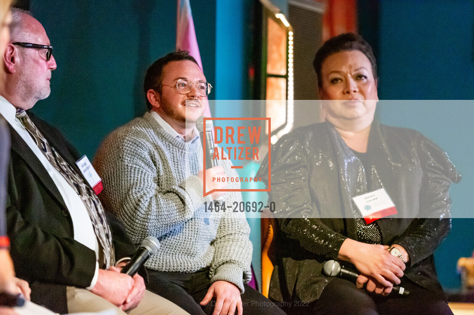 Michael Armentrout, JM Jaffe, Nicky Calma, Saint Francis Hospital's GENDER CARE SF, The Battery SF. 717 Battery St, April 29th, 2022, Photo #1464-20692-0 Michael Armentrout, JM Jaffe, Nicky Calma, Photo #1464-20692-0
