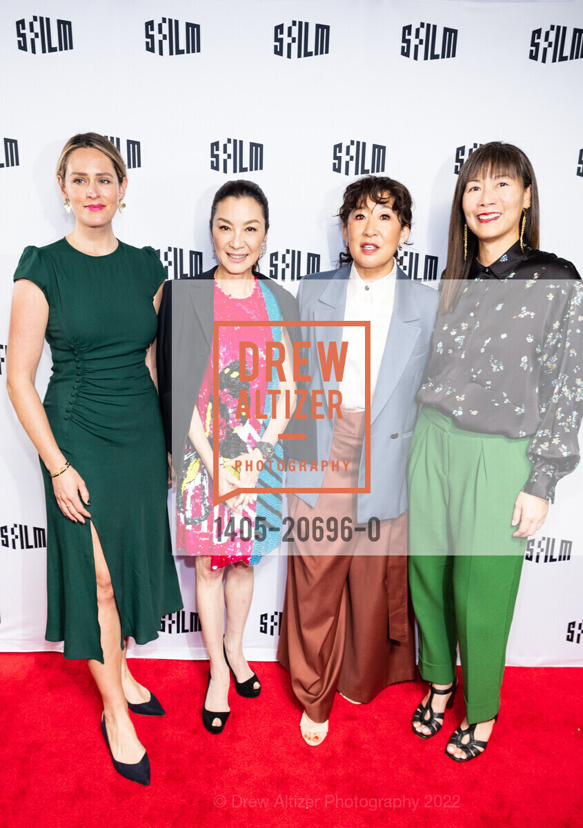 Jessie Fairbanks, Michelle Yeoh, Sandra Oh, Anne Lai, SFFILM Festival Red Carpet Arrivals for Michelle Yeoh in conversation with Sandra Oh, Spark Arts, April 29th, 2022, Photo #1405-20696-0 Jessie Fairbanks, Michelle Yeoh, Sandra Oh, Anne Lai, Photo #1405-20696-0