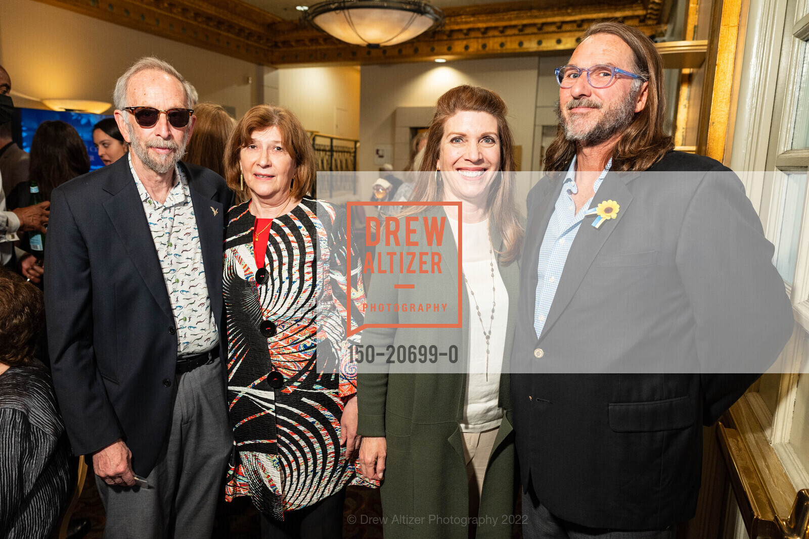 David Russell, Luba Kipnis, Melanie Dulbecco, Jay Streets, A.C.T.'s Producer Circle Dinner, American Conservatory Theater. 15 Geary St, San Francisco, May 4th, 2022, Photo #150-20699-0 David Russell, Luba Kipnis, Melanie Dulbecco, Jay Streets, Photo #150-20699-0