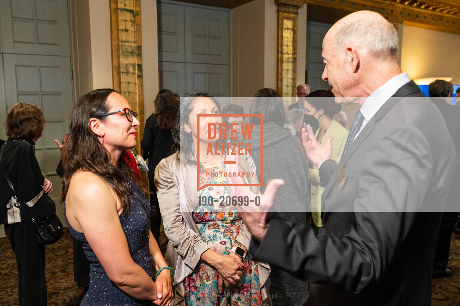 Nicole Sattler, Cristy Johnston, David Riemer, A.C.T.'s Producer Circle Dinner, American Conservatory Theater. 15 Geary St, San Francisco, May 4th, 2022, Photo #190-20699-0 Nicole Sattler, Cristy Johnston, David Riemer, Photo #190-20699-0
