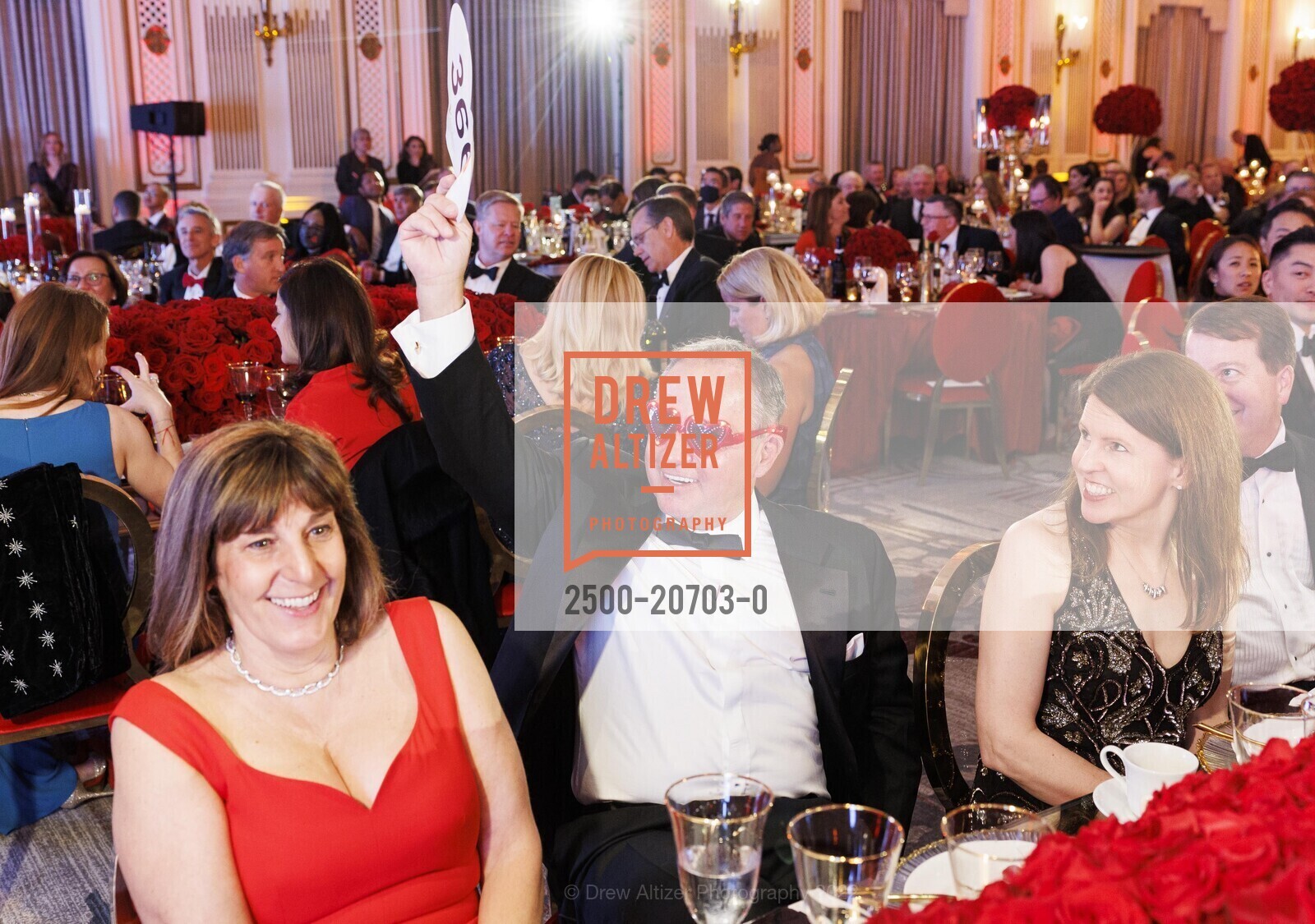Sandra Swan, Bob Swan, Elsbeth Iannone, The HEART BALL Benefiting The American Heart Association, Palace Hotel. 2 New Montgomery St, May 7th, 2022, Photo #2500-20703-0 Sandra Swan, Bob Swan, Elsbeth Iannone, Photo #2500-20703-0