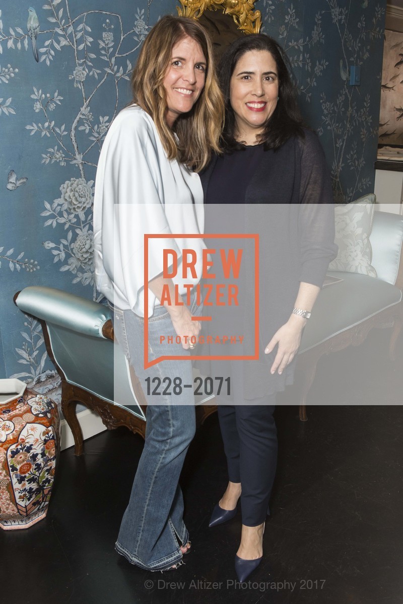Andrea Stanford, Marisa Marcantonio, De Gournay Tea with Jonathan Rachman + Chairish, de Gournay. 3681A Sacramento St. San Francisco, California 94118, April 26th, 2017, Photo #1228-2071 Andrea Stanford, Marisa Marcantonio, Photo #1228-2071