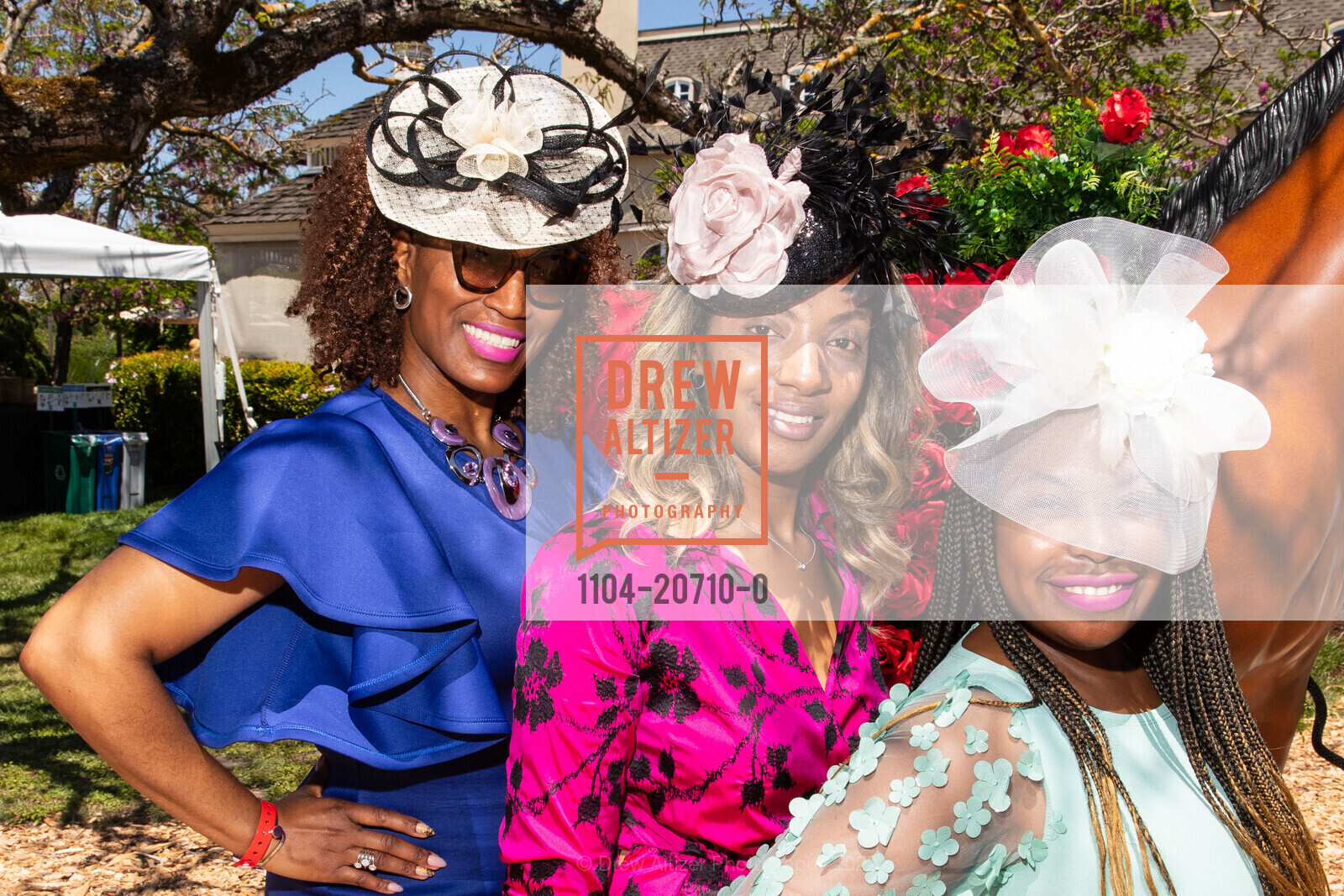 Annette Connelly, Shanikka Wagner, Monesha Carter, Kendall Jackson hosts a Kentucky Derby Party 2022, Kendall Jackson Winery, May 7th, 2022, Photo #1104-20710-0 Annette Connelly, Shanikka Wagner, Monesha Carter, Photo #1104-20710-0