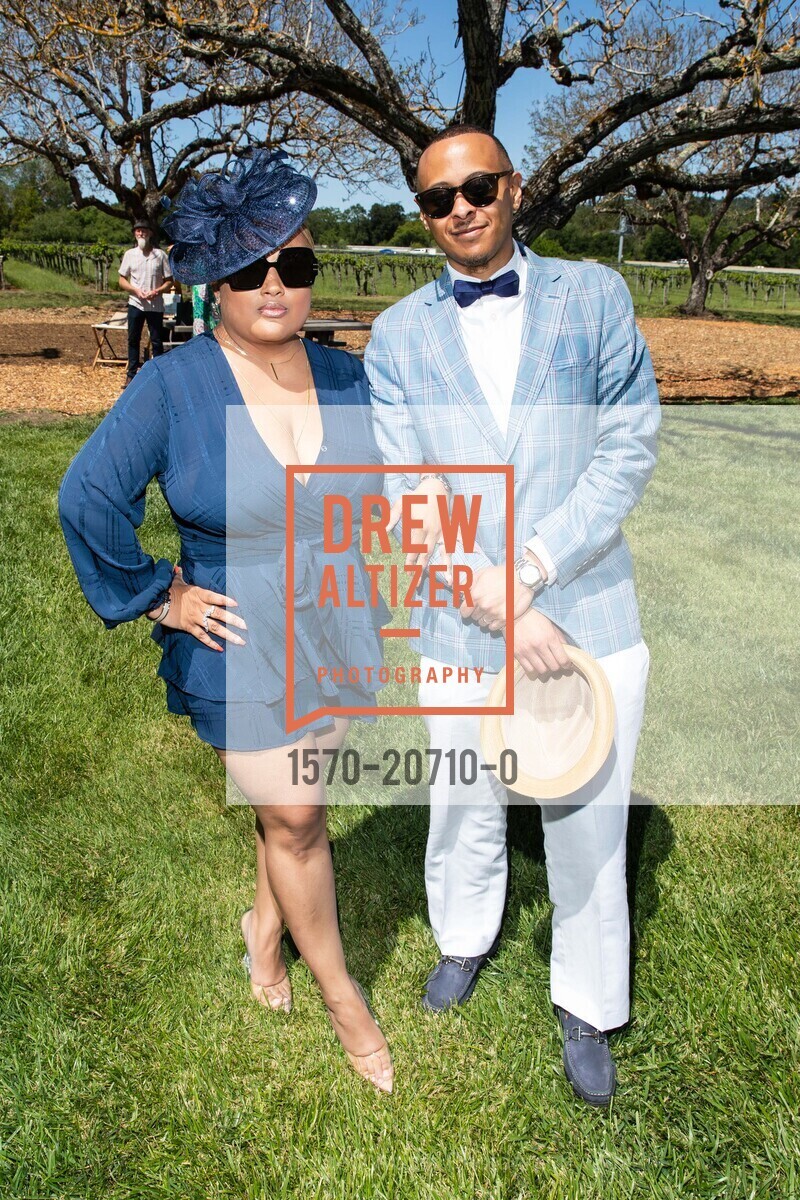 Ericka Burrell, Aaron Burrell, Kendall Jackson hosts a Kentucky Derby Party 2022, Kendall Jackson Winery, May 7th, 2022, Photo #1570-20710-0 Ericka Burrell, Aaron Burrell, Photo #1570-20710-0
