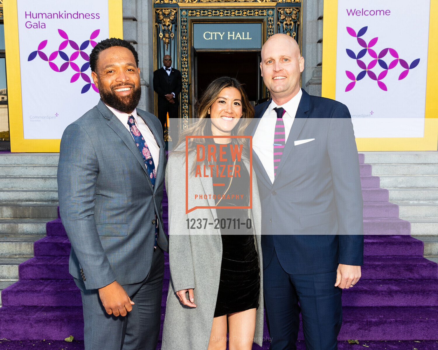 Justin Prettyman, Jessica Schoeb, Brent Schoeb, Humankindness Gala, SF City Hall. 1 Dr Carlton B Goodlett Pl, Photo #1237-20711-0 Justin Prettyman, Jessica Schoeb, Brent Schoeb, Photo #1237-20711-0