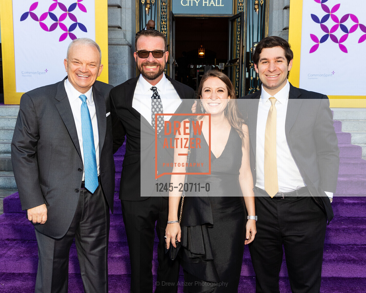 Daniel Chazen, Erica Pusey, Chad Kenan, David Cyganowski, Humankindness Gala, SF City Hall. 1 Dr Carlton B Goodlett Pl, Photo #1245-20711-0 Daniel Chazen, Erica Pusey, Chad Kenan, David Cyganowski, Photo #1245-20711-0