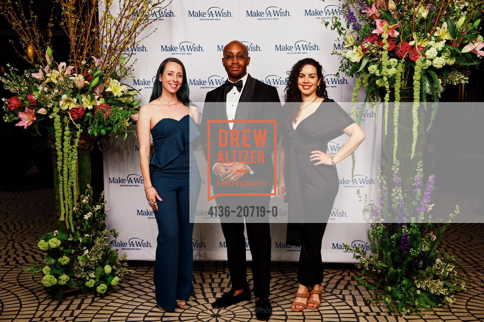 Jacky Johnson, Taj Tashombe, Shayna Fonteno, Make-A-Wish Annual Gala, Hyatt Regency San Francisco. 5 Embarcadero Ctr, May 13th, 2022, Photo #4136-20719-0 Jacky Johnson, Taj Tashombe, Shayna Fonteno, Photo #4136-20719-0