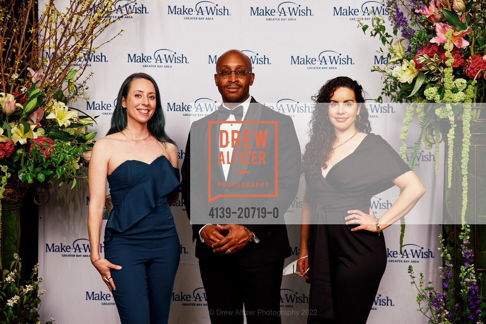 Jacky Johnson, Taj Tashombe, Shayna Fonteno, Make-A-Wish Annual Gala, Hyatt Regency San Francisco. 5 Embarcadero Ctr, May 13th, 2022, Photo #4139-20719-0 Jacky Johnson, Taj Tashombe, Shayna Fonteno, Photo #4139-20719-0