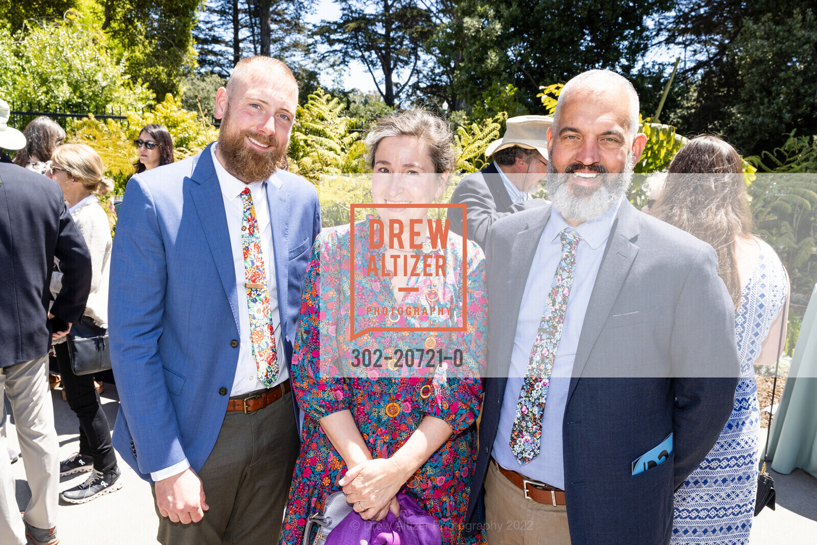 Saul Nadler, Claire Myers, Jim Salyards, SF Botanical Garden hosts Garden Feast, SF Botanical Garden. 1199 9th Ave, May 14th, 2022, Photo #302-20721-0 Saul Nadler, Claire Myers, Jim Salyards, Photo #302-20721-0