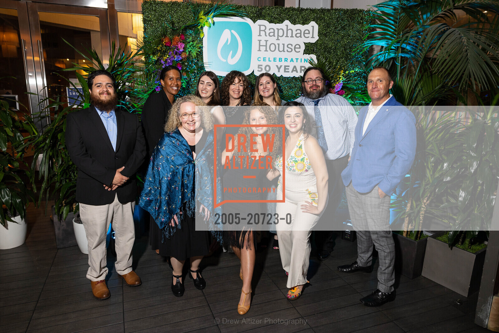 Jodane Solorzano, Dayna Kalakau, Katherine Sanderlin, Chloe Noonan, Nora Niesen, Kellen Sarver, Bianca Beverina, Michelle Topete, Rob Taylor, Marc Slater, Raphael House 50th Celebration, La Mar Cebicheria Peruana. PIER 1 1/2 The Embarcadero N, Photo #2005-20723-0 Jodane Solorzano, Dayna Kalakau, Katherine Sanderlin, Chloe Noonan, Nora Niesen, Kellen Sarver, Bianca Beverina, Michelle Topete, Rob Taylor, Marc Slater, Photo #2005-20723-0