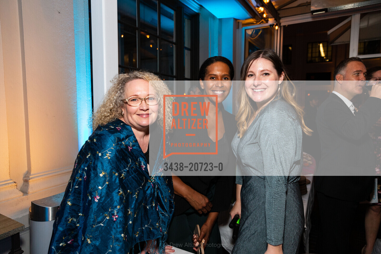 Katherine Sanderlin, Dayna Kalakau, Kellen Sarver, Raphael House 50th Celebration, La Mar Cebicheria Peruana. PIER 1 1/2 The Embarcadero N, Photo #3438-20723-0 Katherine Sanderlin, Dayna Kalakau, Kellen Sarver, Photo #3438-20723-0
