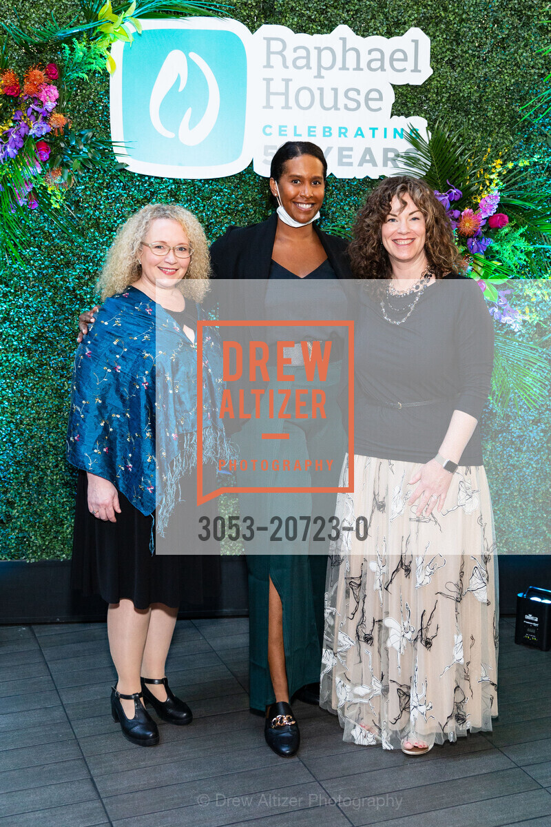 Katherine Sanderlin, Dayna Kalakau, Nora Niesen, Raphael House 50th Celebration, La Mar Cebicheria Peruana. PIER 1 1/2 The Embarcadero N, Photo #3053-20723-0 Katherine Sanderlin, Dayna Kalakau, Nora Niesen, Photo #3053-20723-0